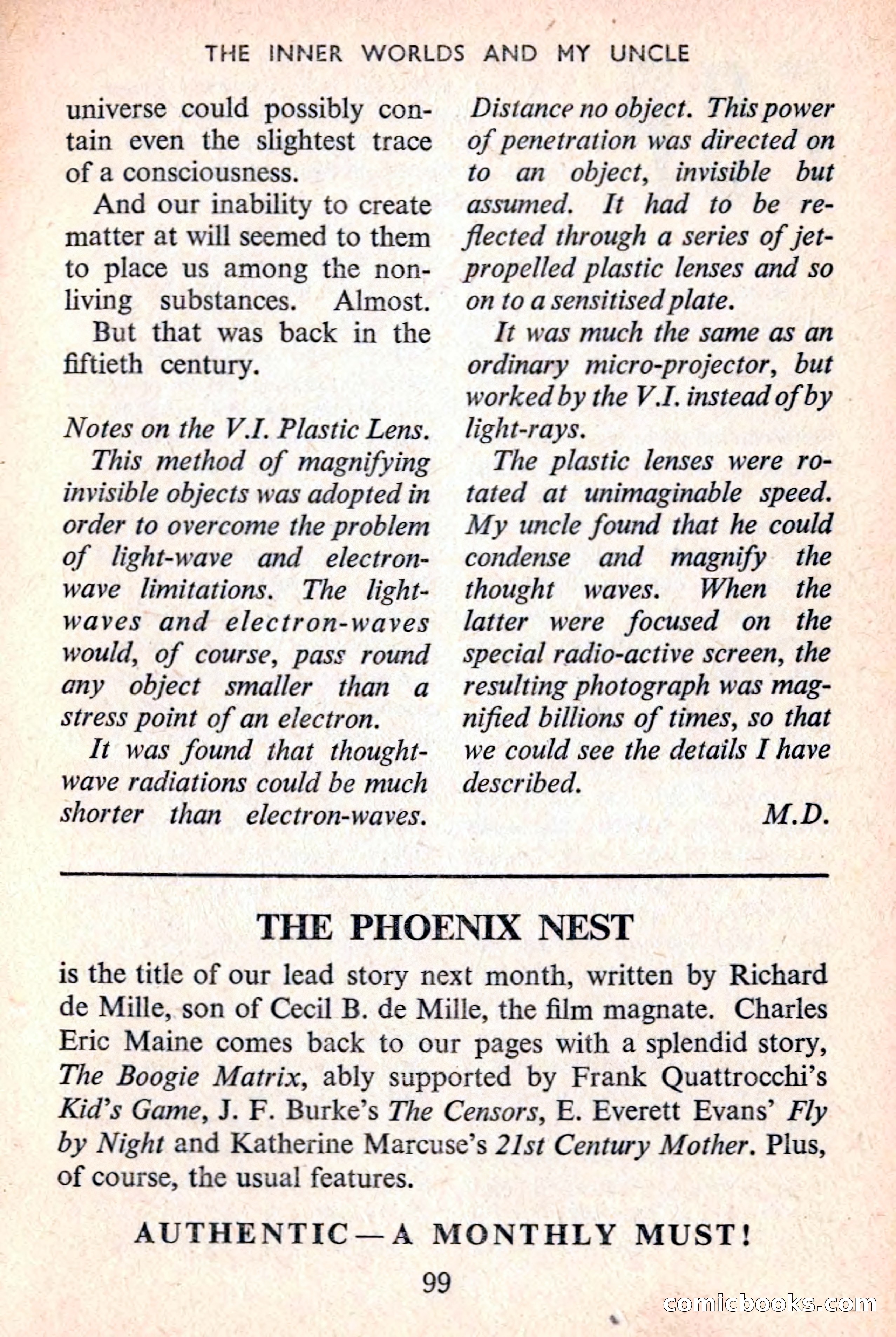 Authentic Science Fiction Monthly No. 40 — page 100 of 146