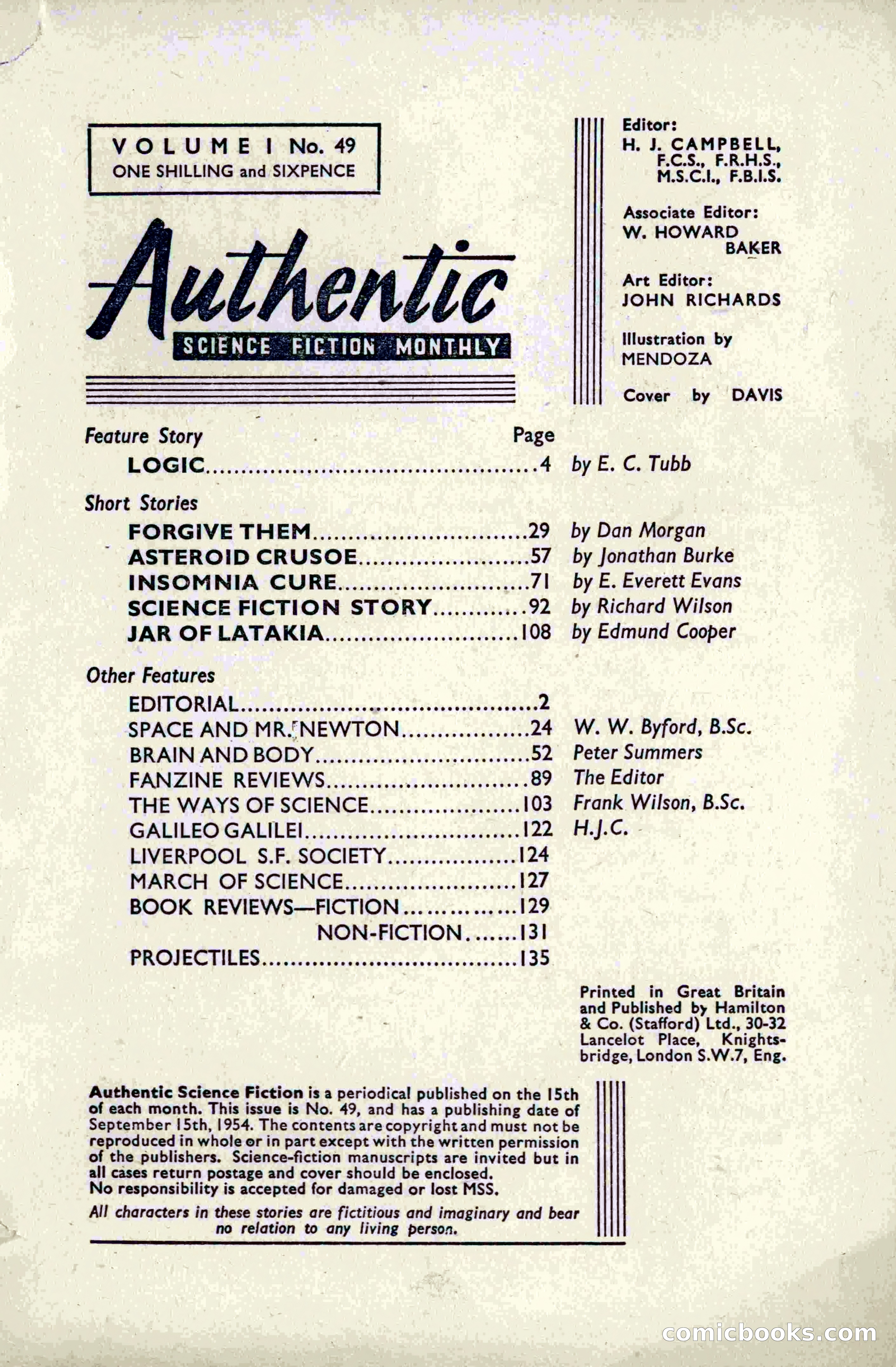 Authentic Science Fiction Monthly, No. 49 — page 3 of 148
