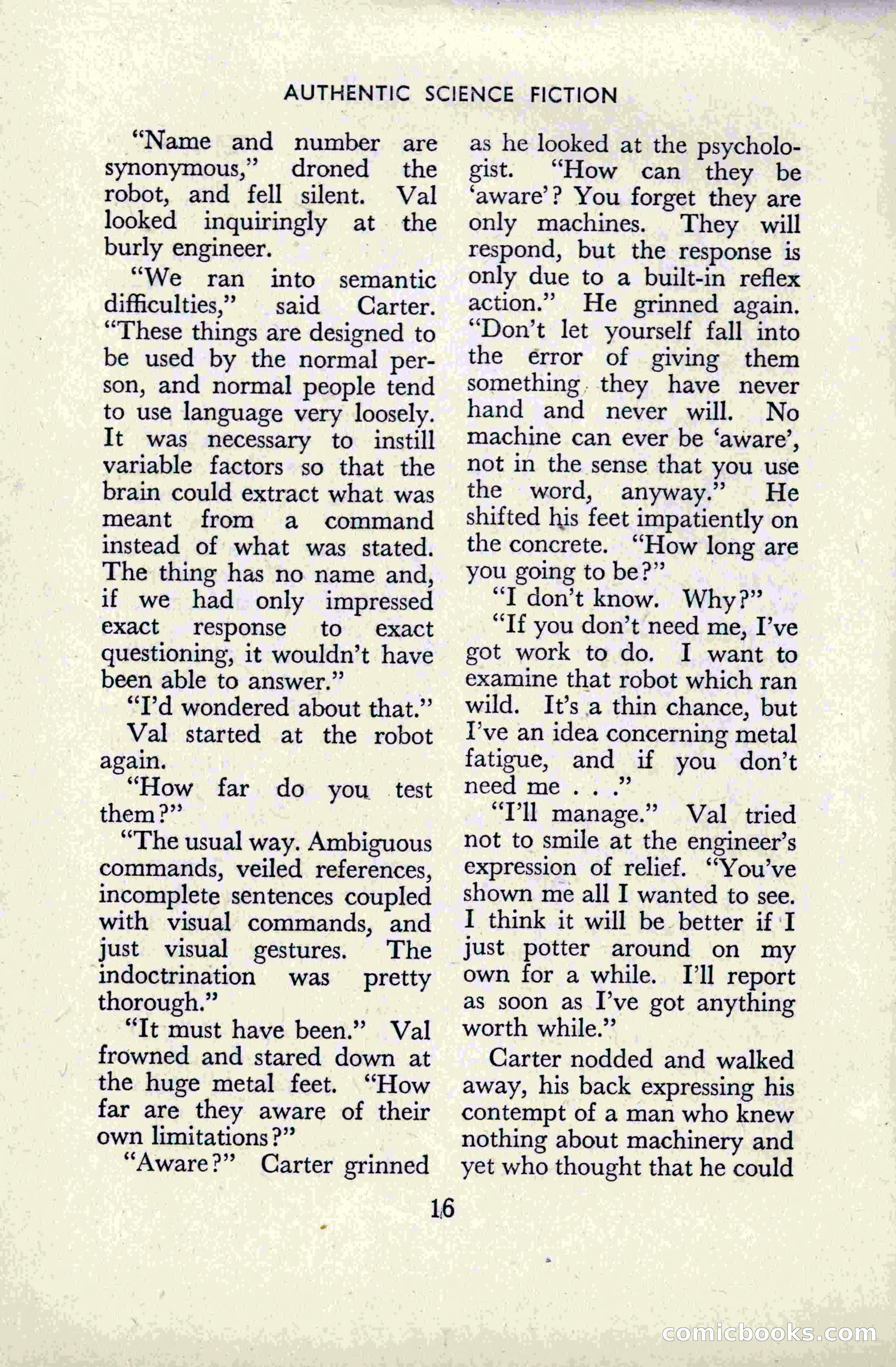 Authentic Science Fiction Monthly, No. 49 — page 18 of 148