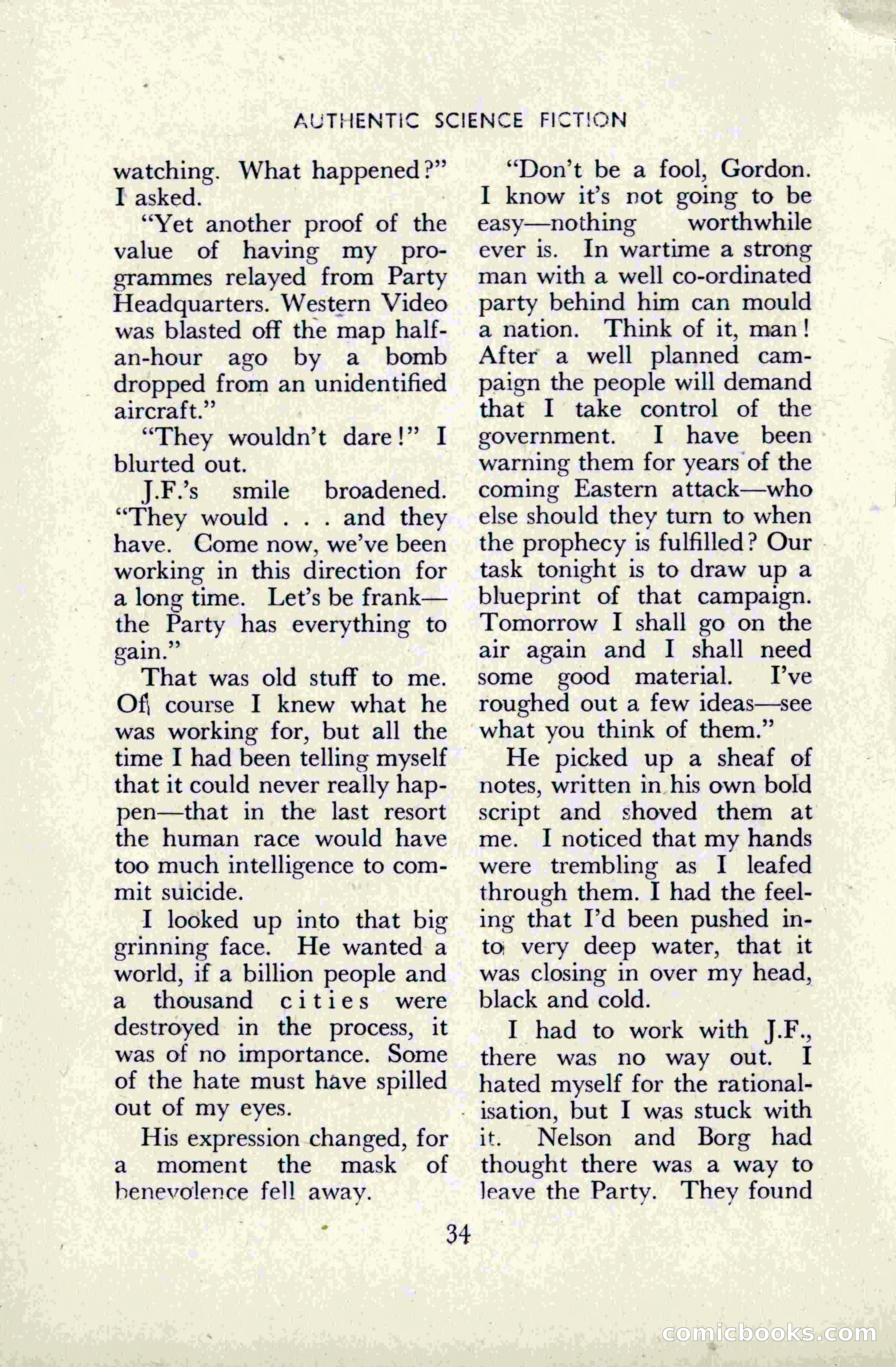 Authentic Science Fiction Monthly, No. 49 — page 36 of 148