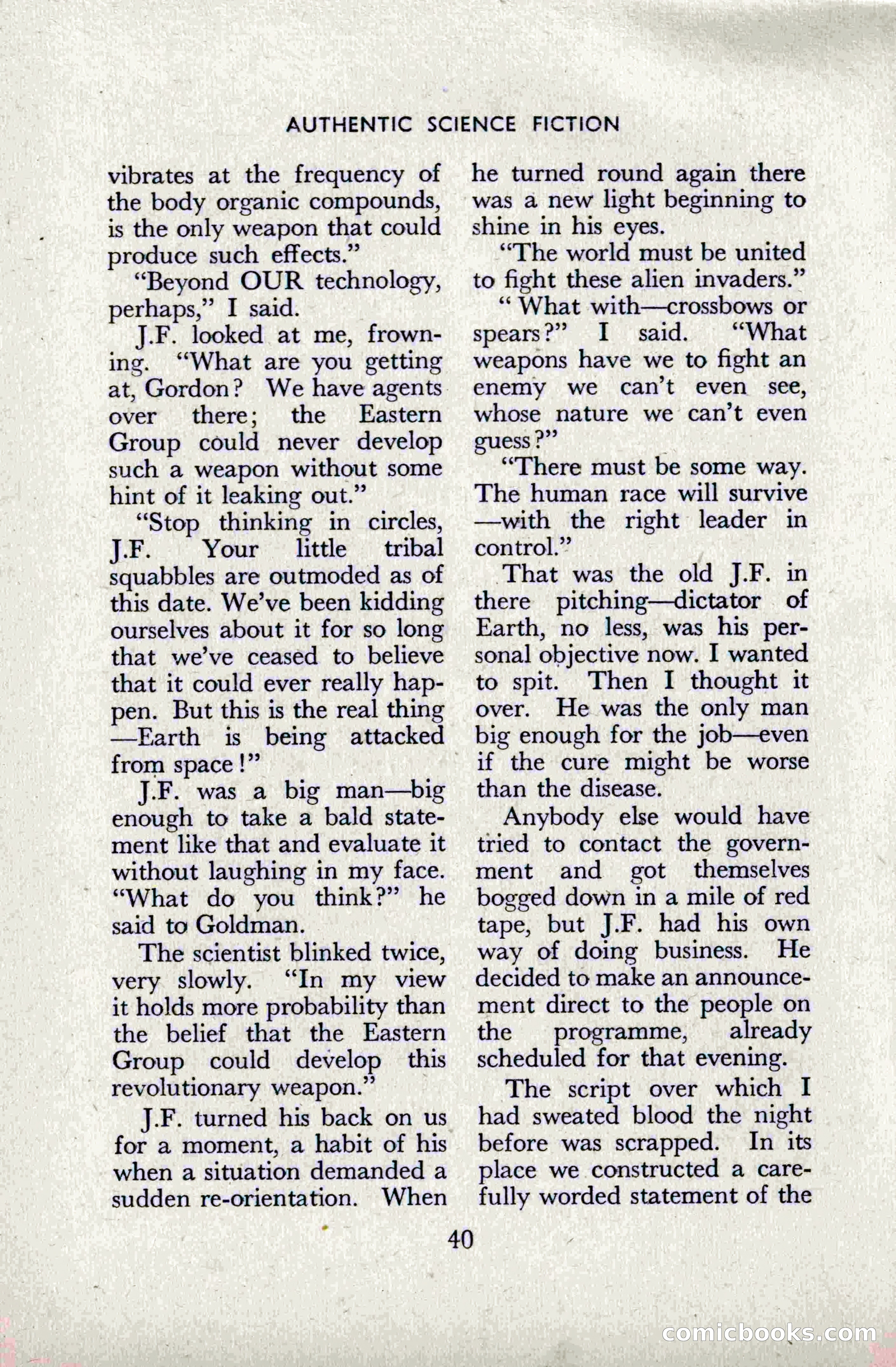 Authentic Science Fiction Monthly, No. 49 — page 42 of 148