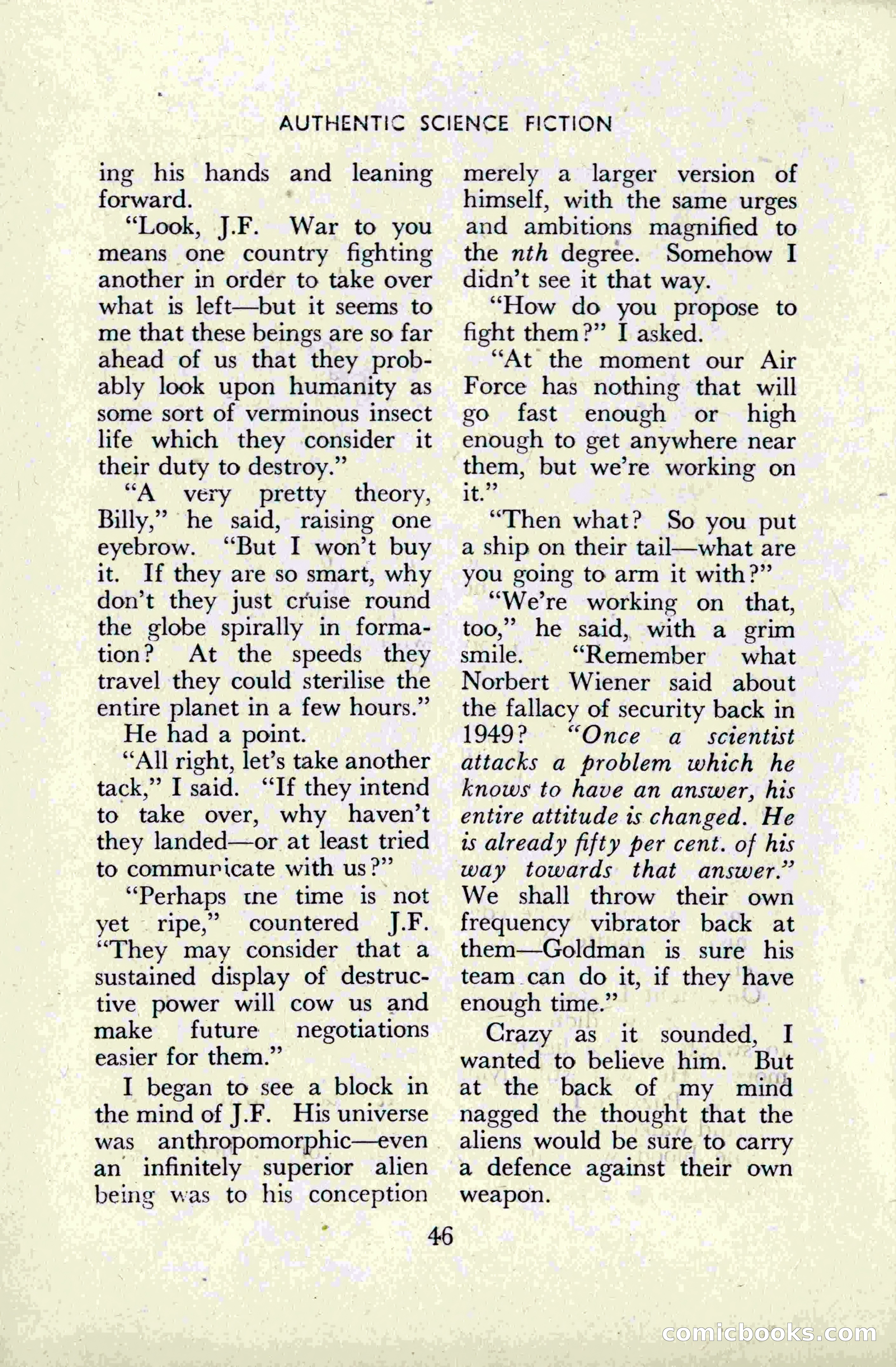 Authentic Science Fiction Monthly, No. 49 — page 48 of 148