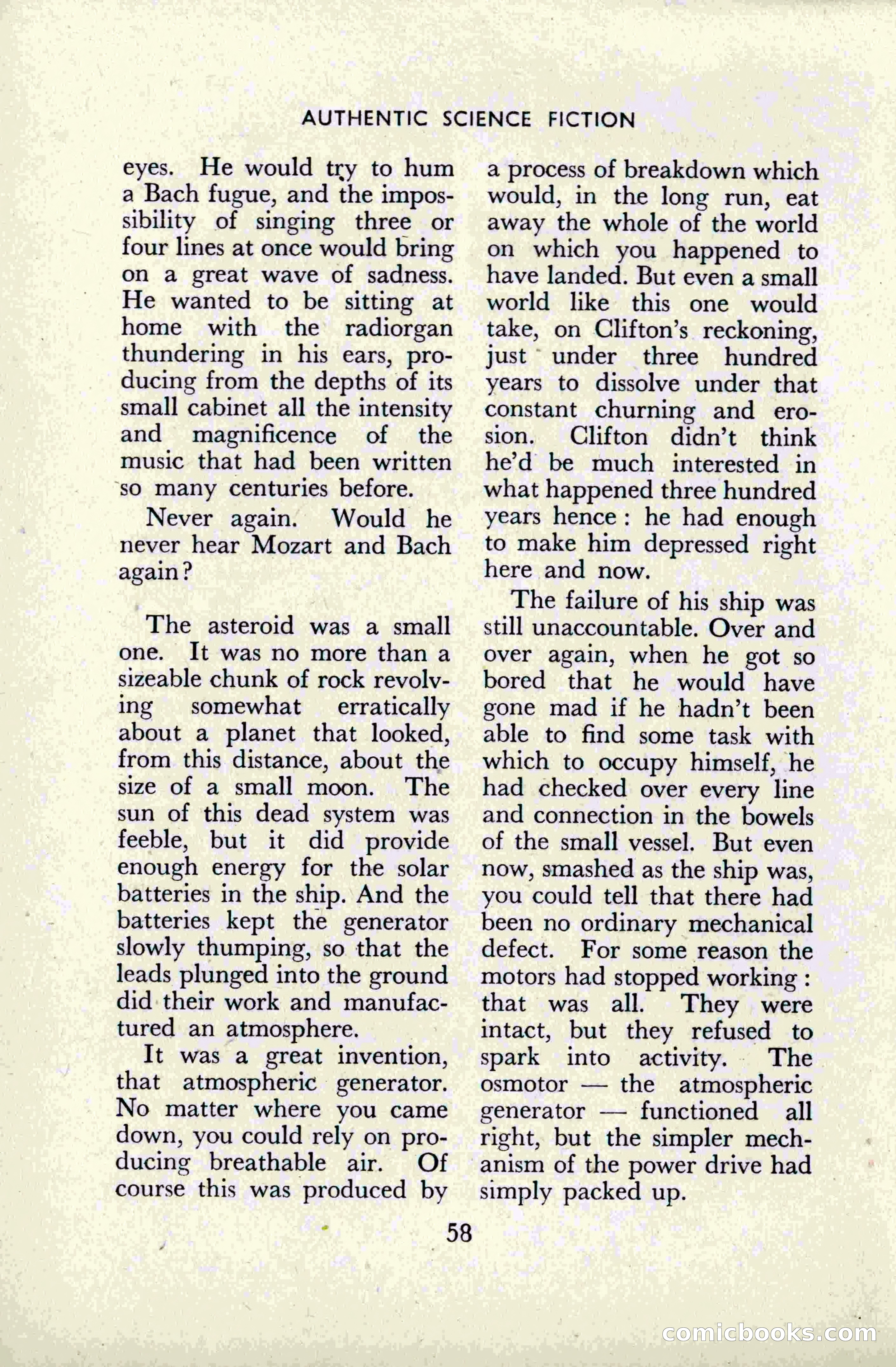 Authentic Science Fiction Monthly, No. 49 — page 60 of 148