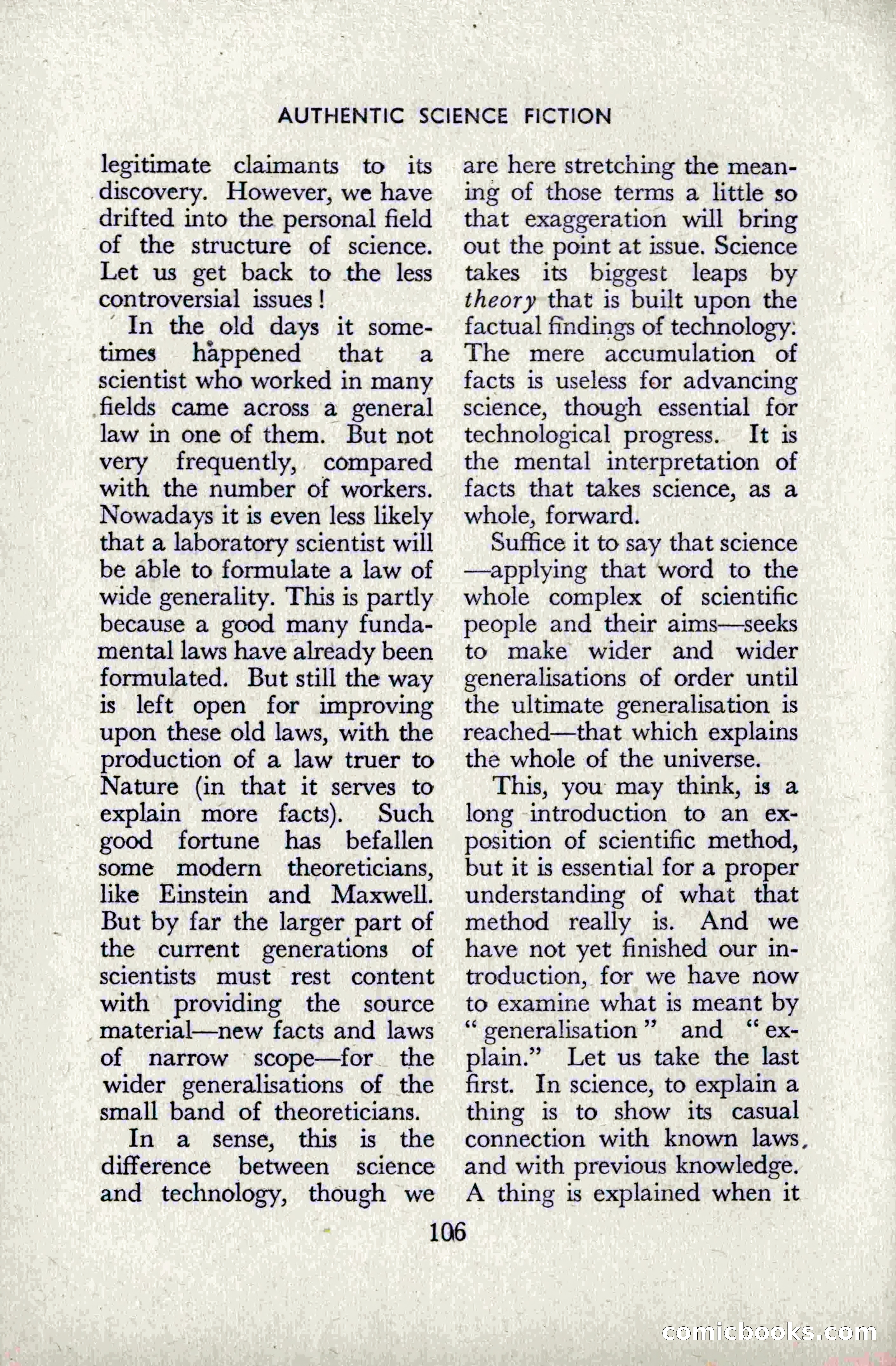 Authentic Science Fiction Monthly, No. 49 — page 108 of 148