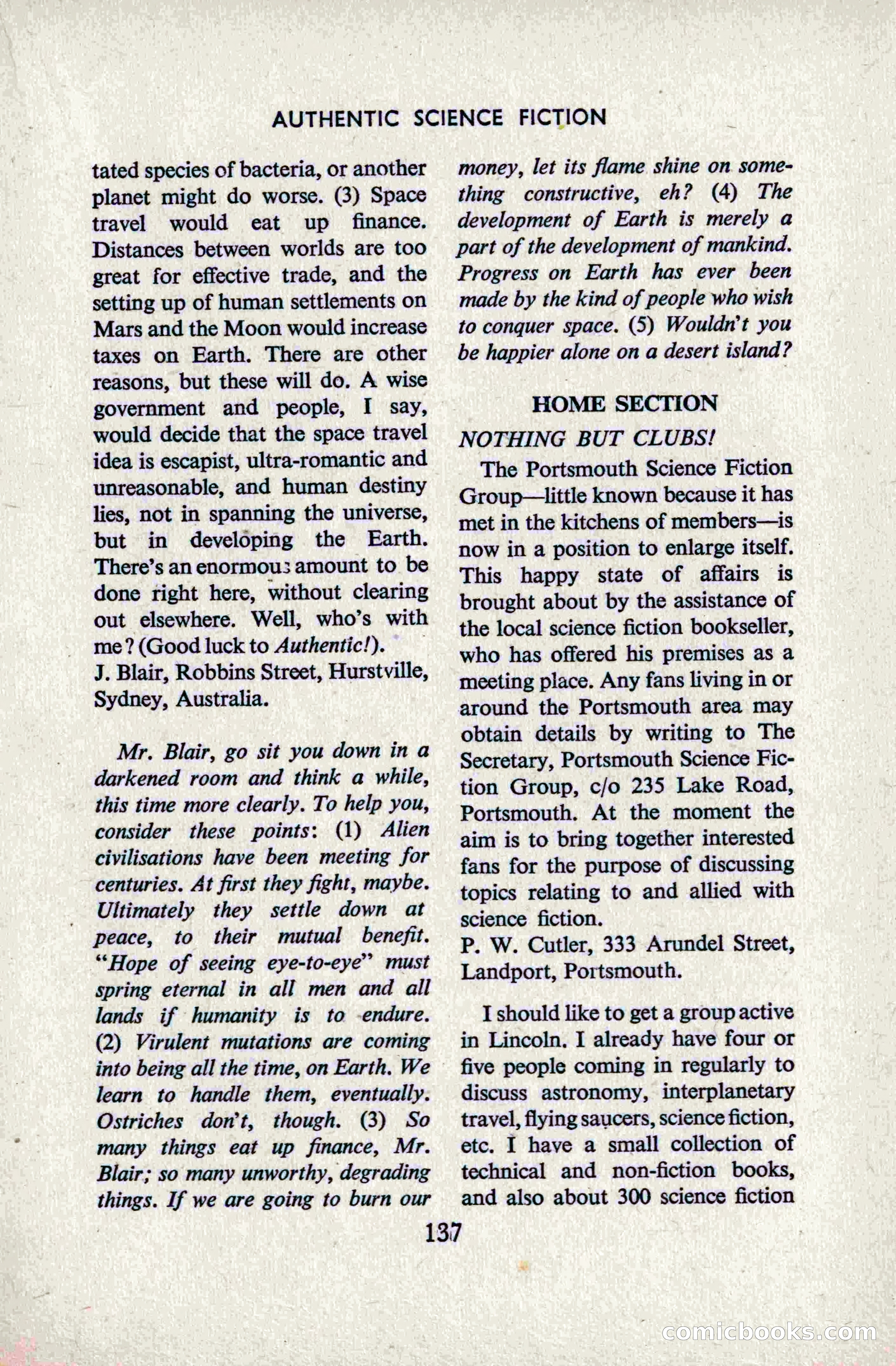 Authentic Science Fiction Monthly, No. 49 — page 139 of 148