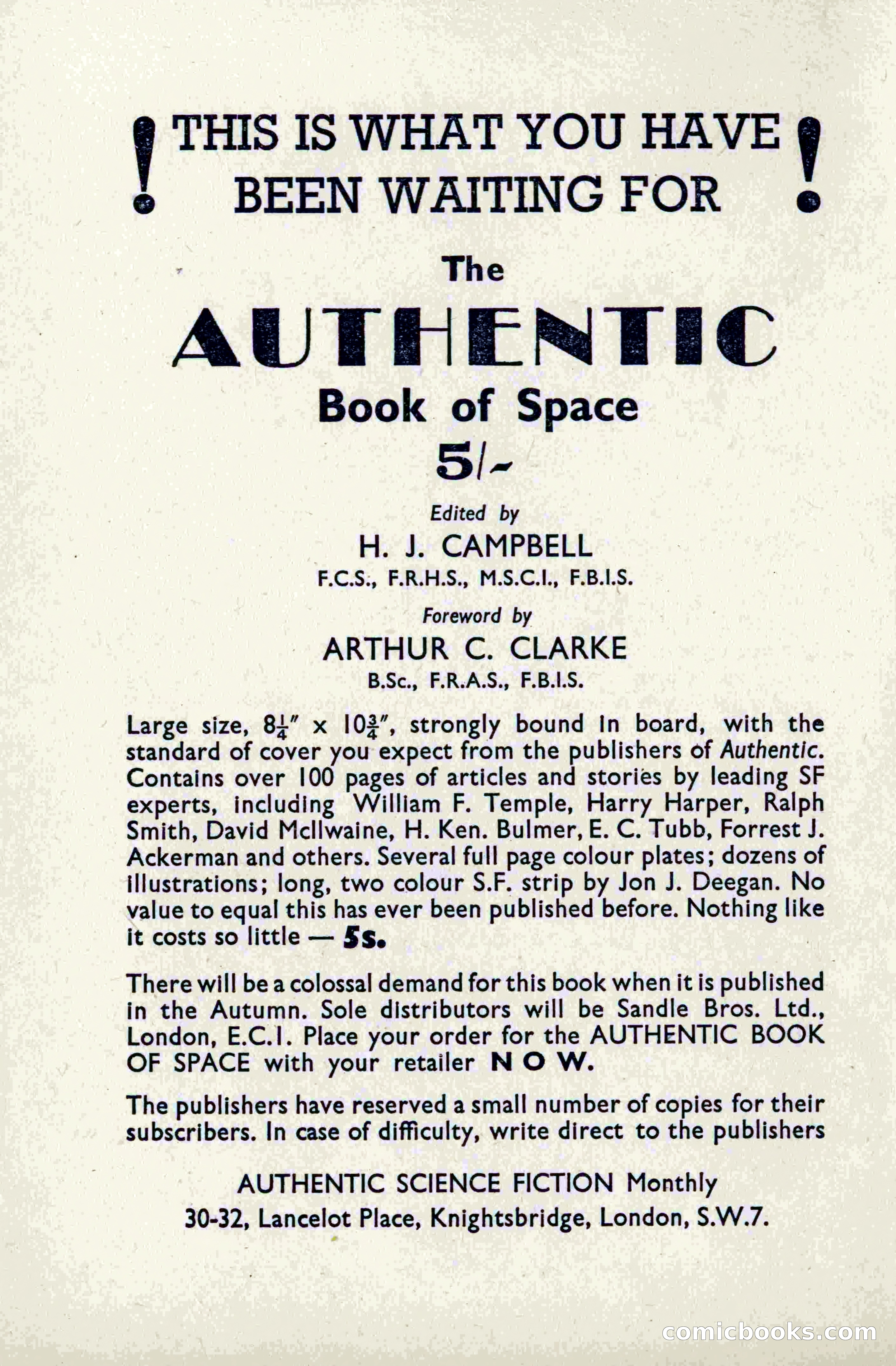 Authentic Science Fiction Monthly, No. 49 — page 144 of 148