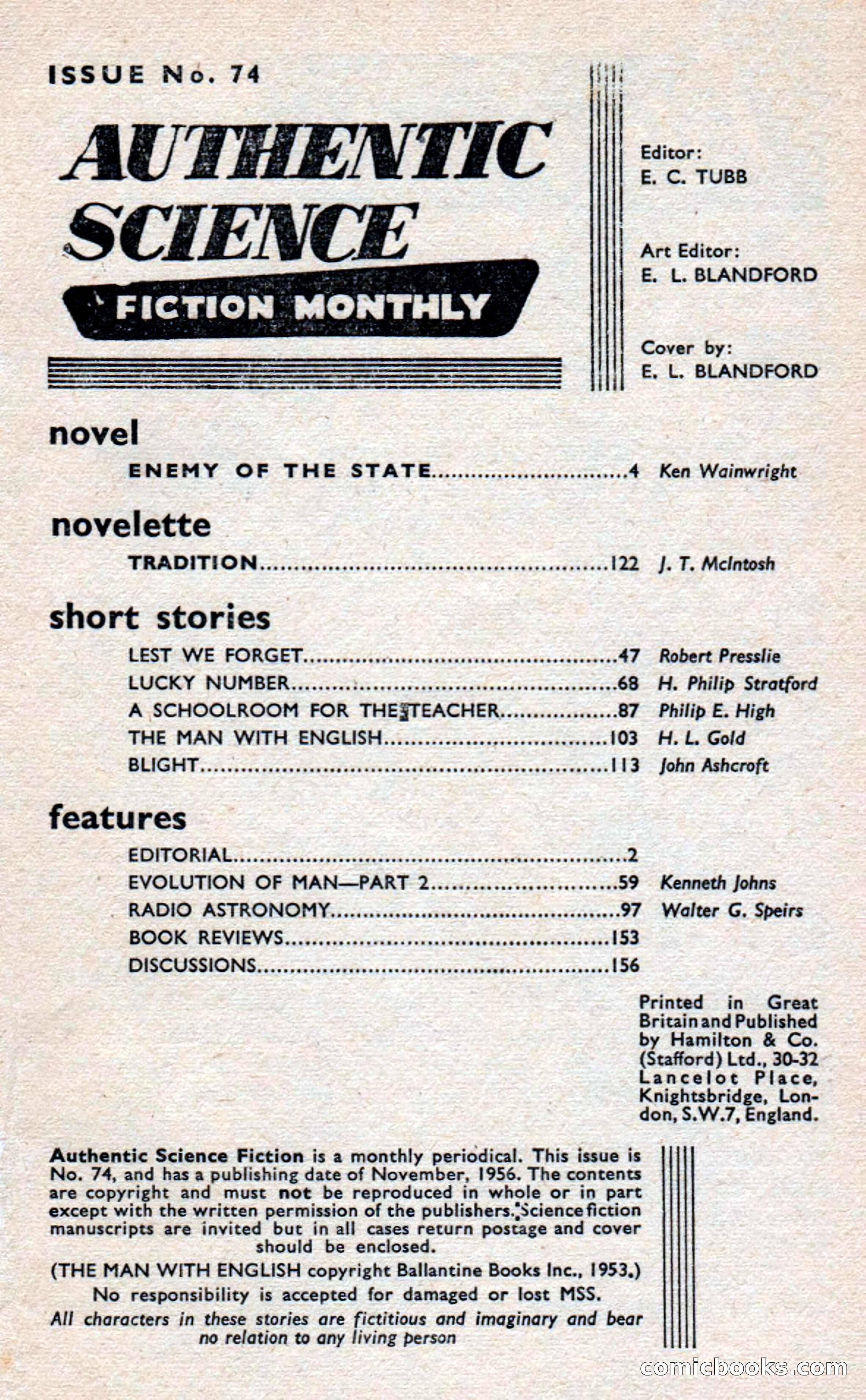 Authentic Science Fiction Monthly, No. 74 — page 2 of 163
