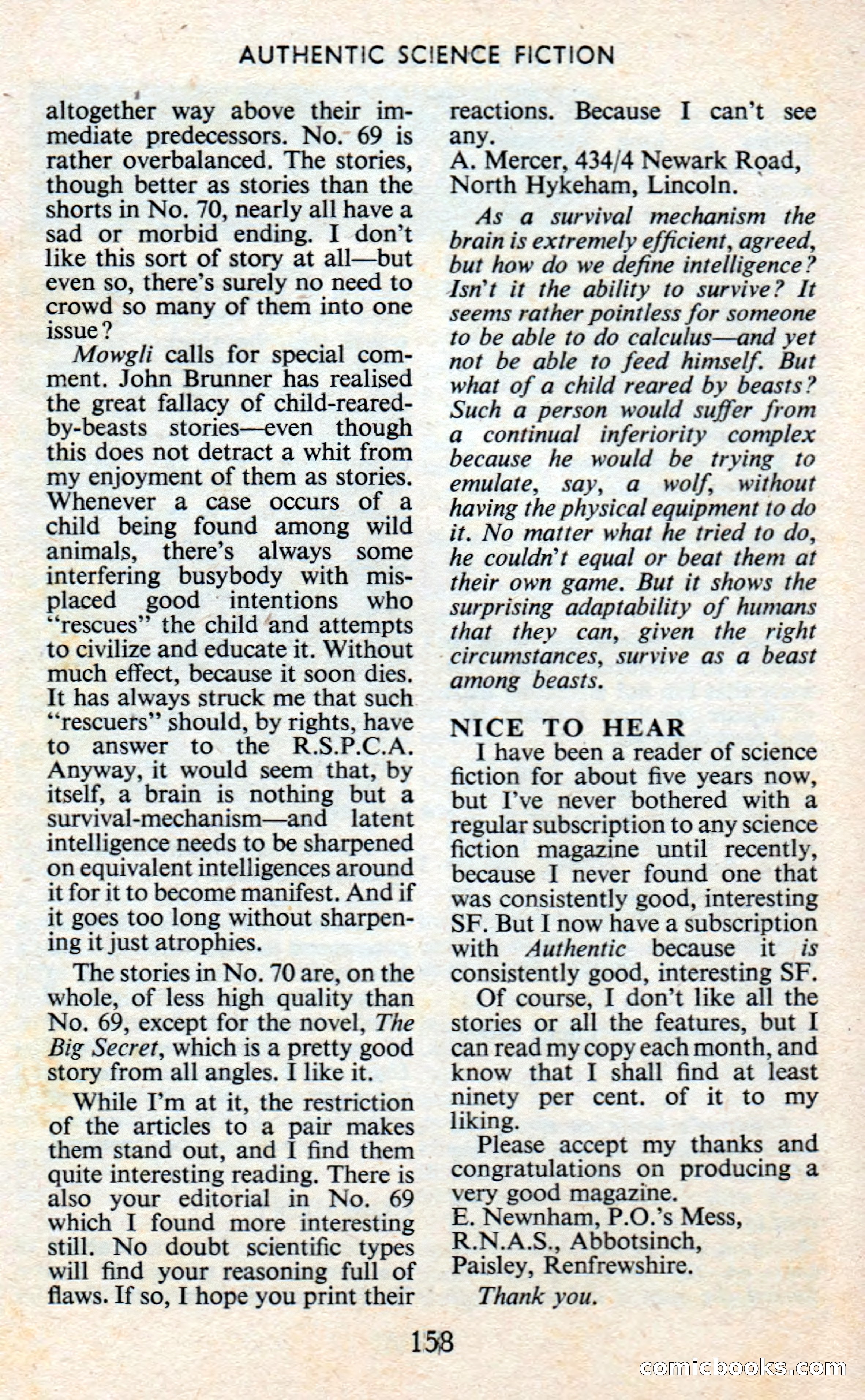 Authentic Science Fiction Monthly, No. 74 — page 159 of 163