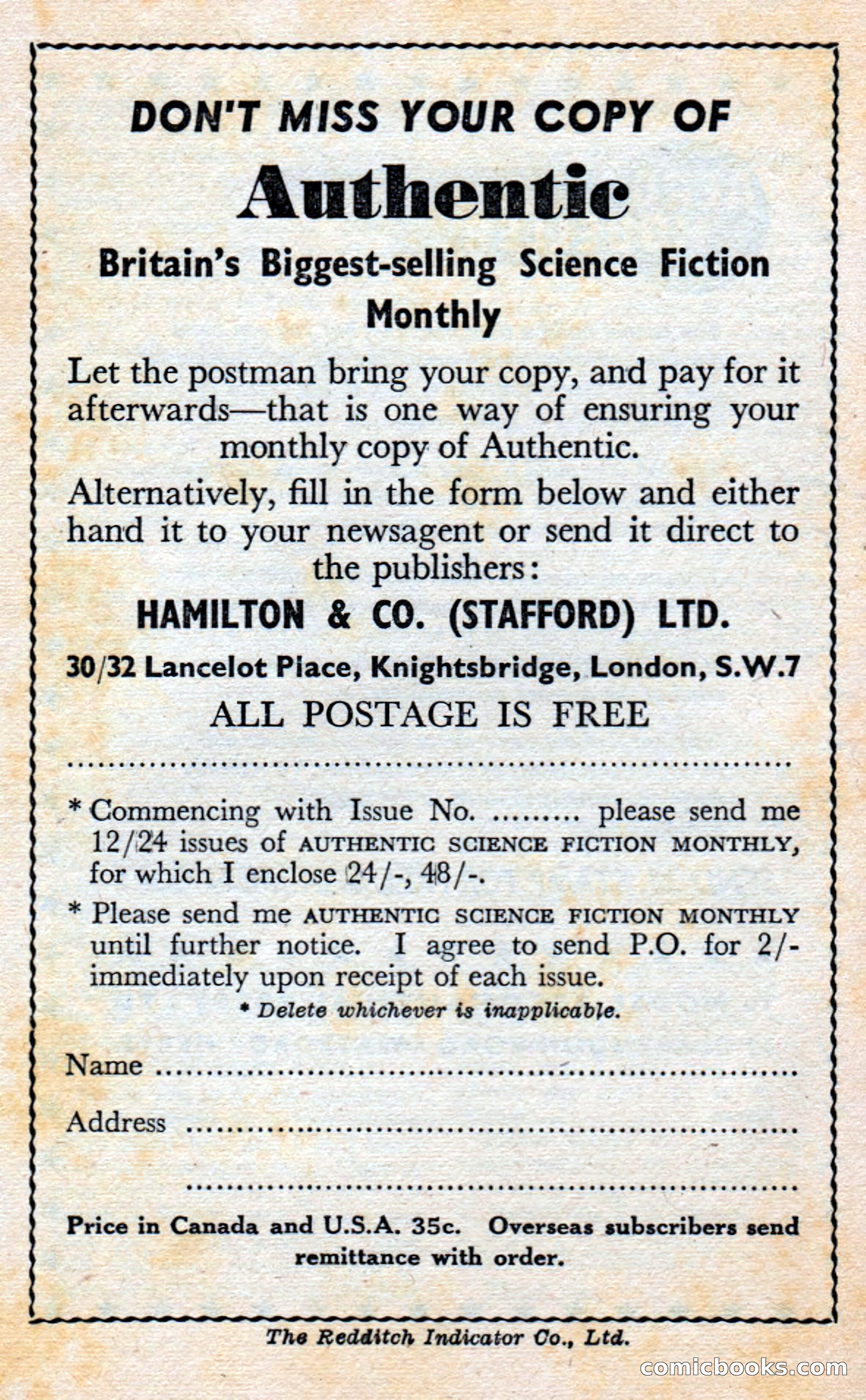 Authentic Science Fiction Monthly, No. 74 — page 161 of 163