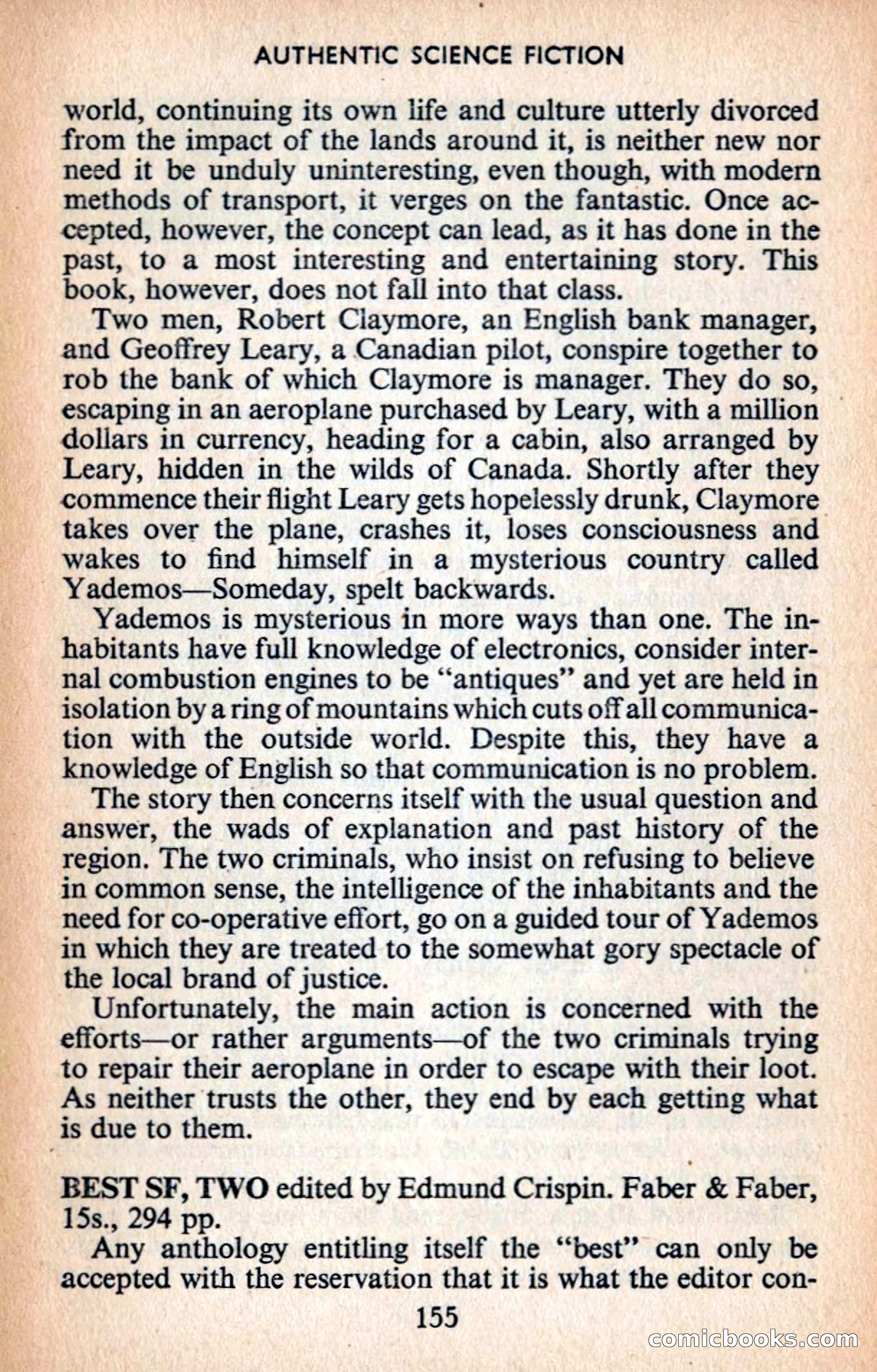 Authentic Science Fiction Monthly No. 76 — page 156 of 162