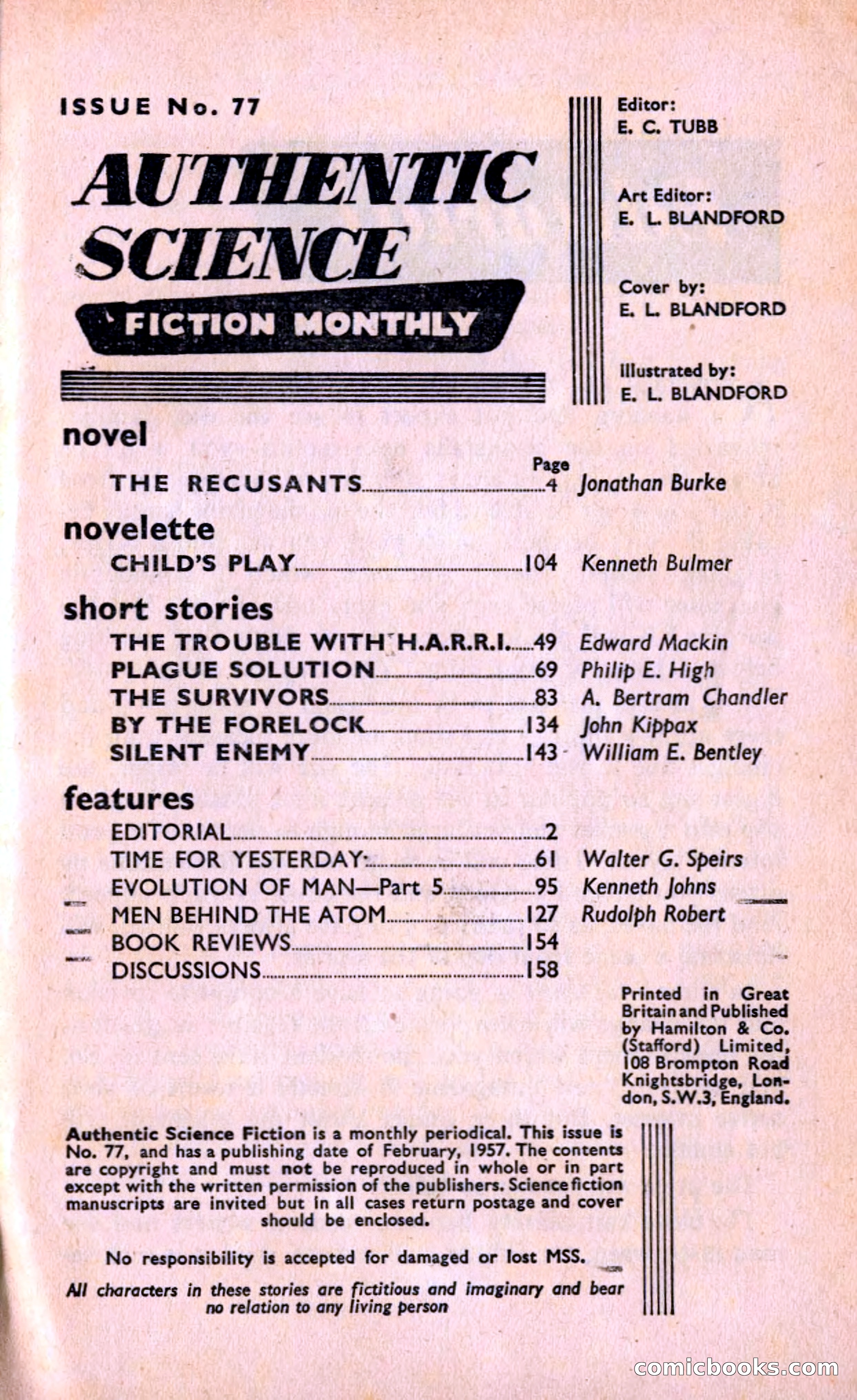 Authentic Science Fiction Monthly, No. 77 — page 2 of 162