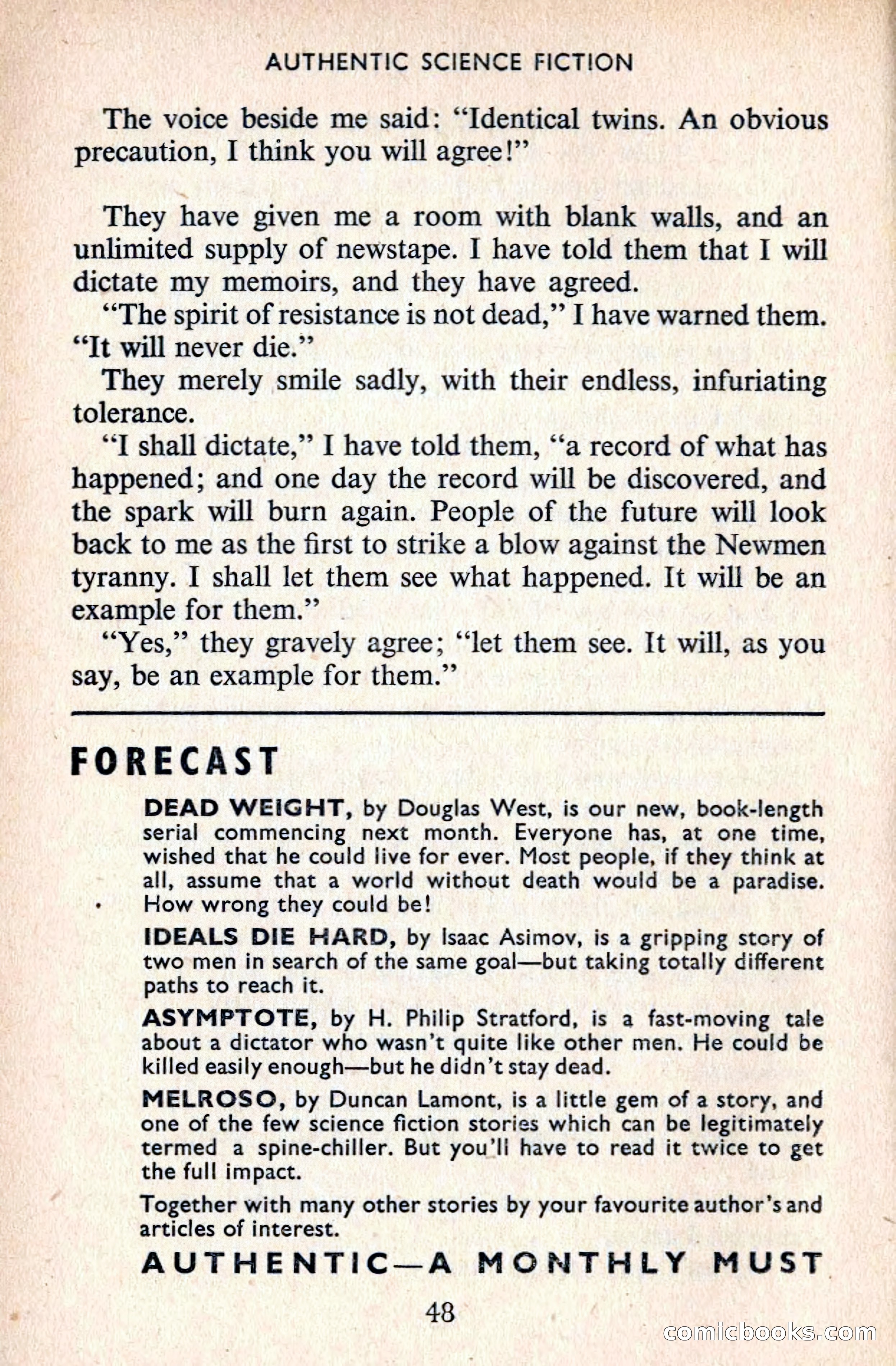 Authentic Science Fiction Monthly, No. 77 — page 49 of 162