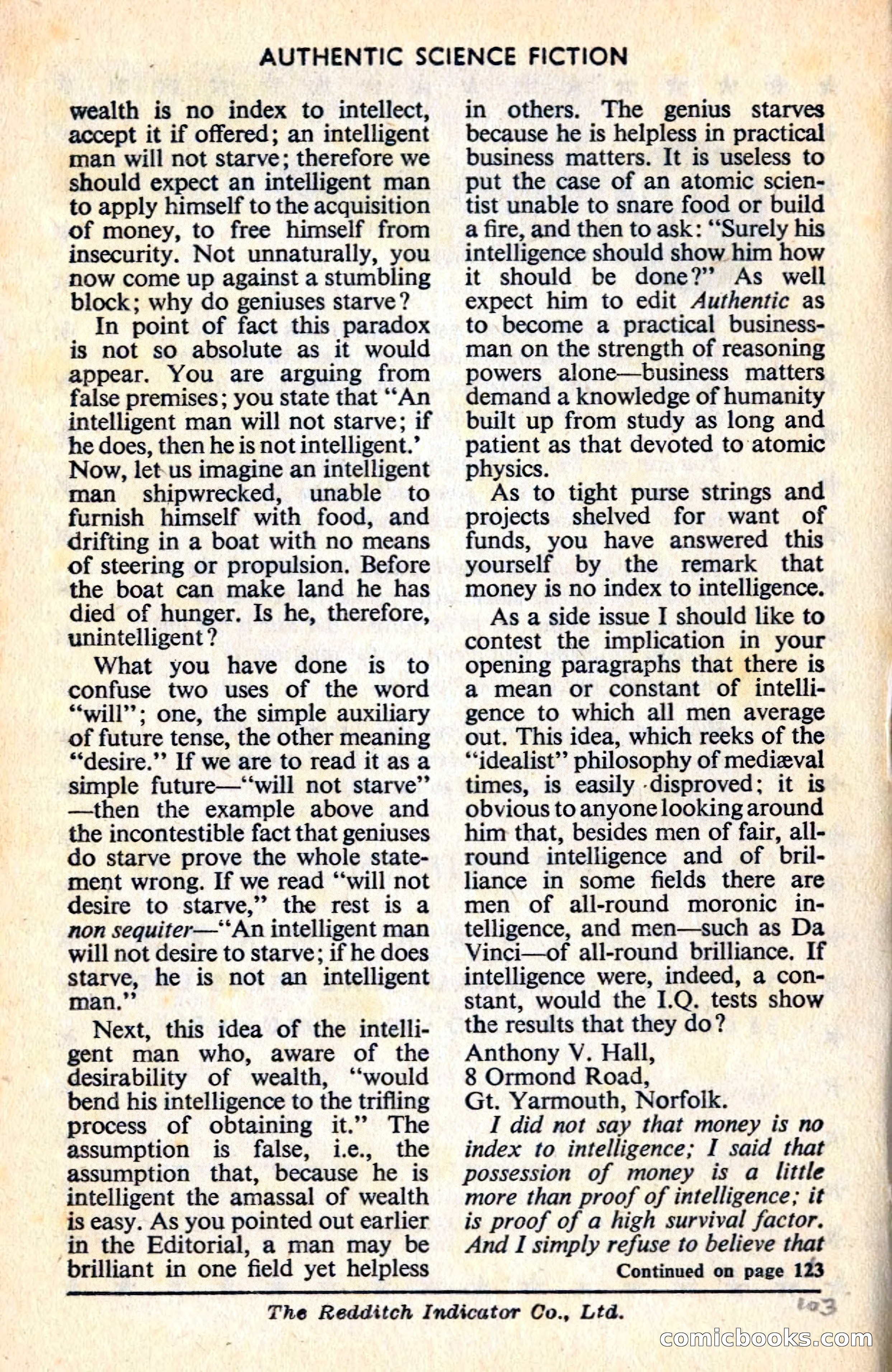 Authentic Science Fiction Monthly, No. 77 — page 162 of 162