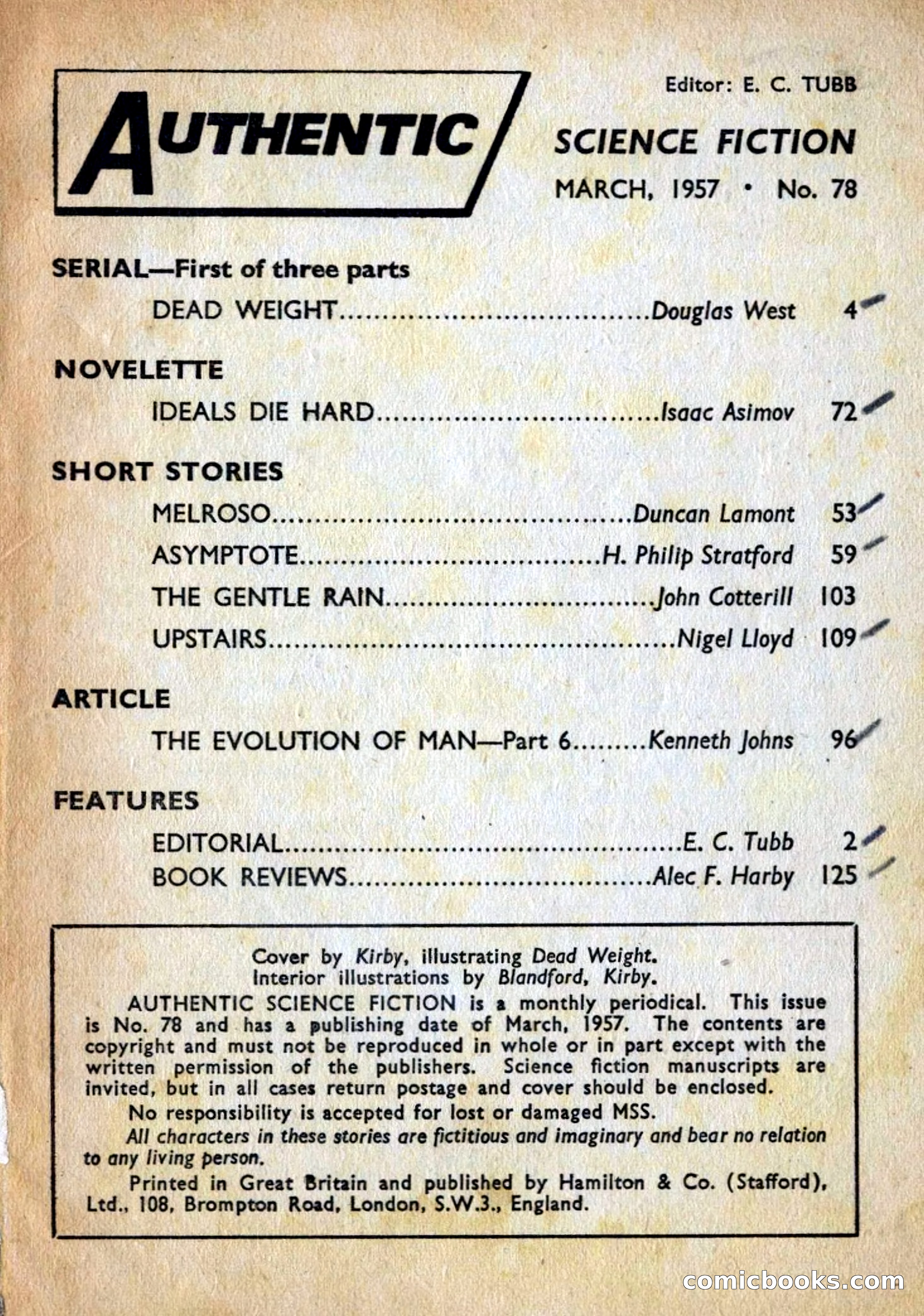 Authentic Science Fiction Monthly No. 78 — page 2 of 130