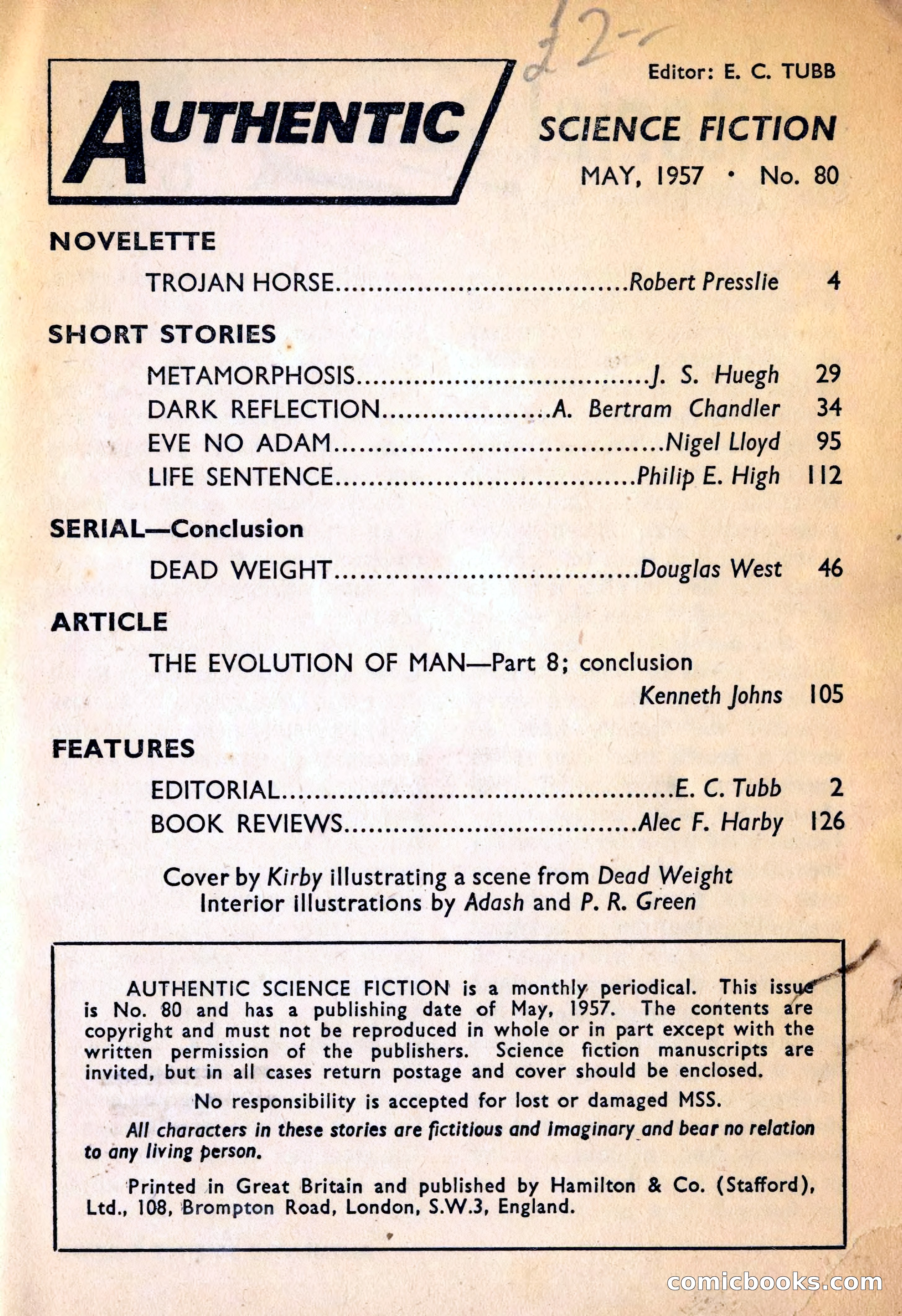 Authentic Science Fiction Monthly No. 80 — page 2 of 130