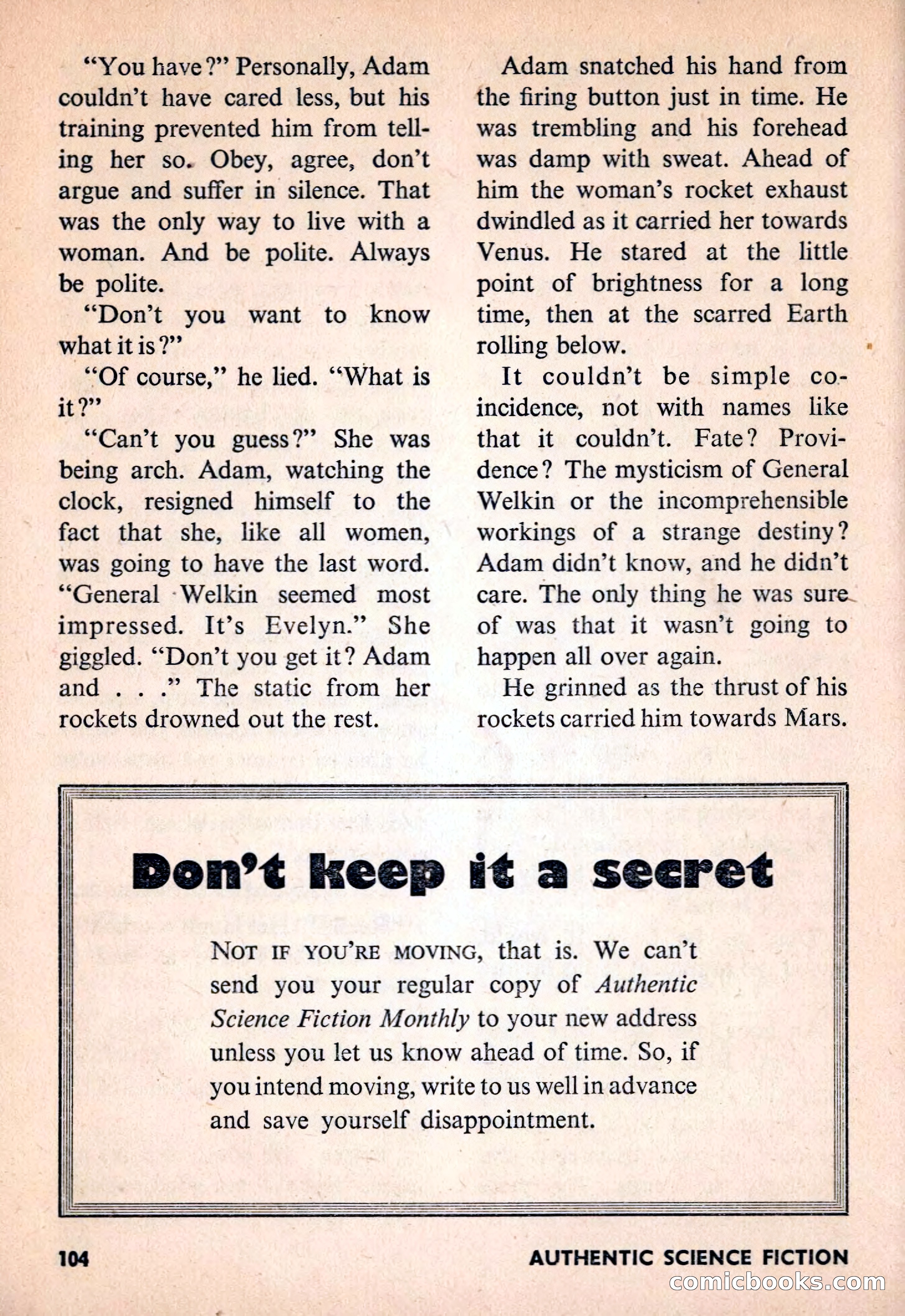 Authentic Science Fiction Monthly No. 80 — page 105 of 130