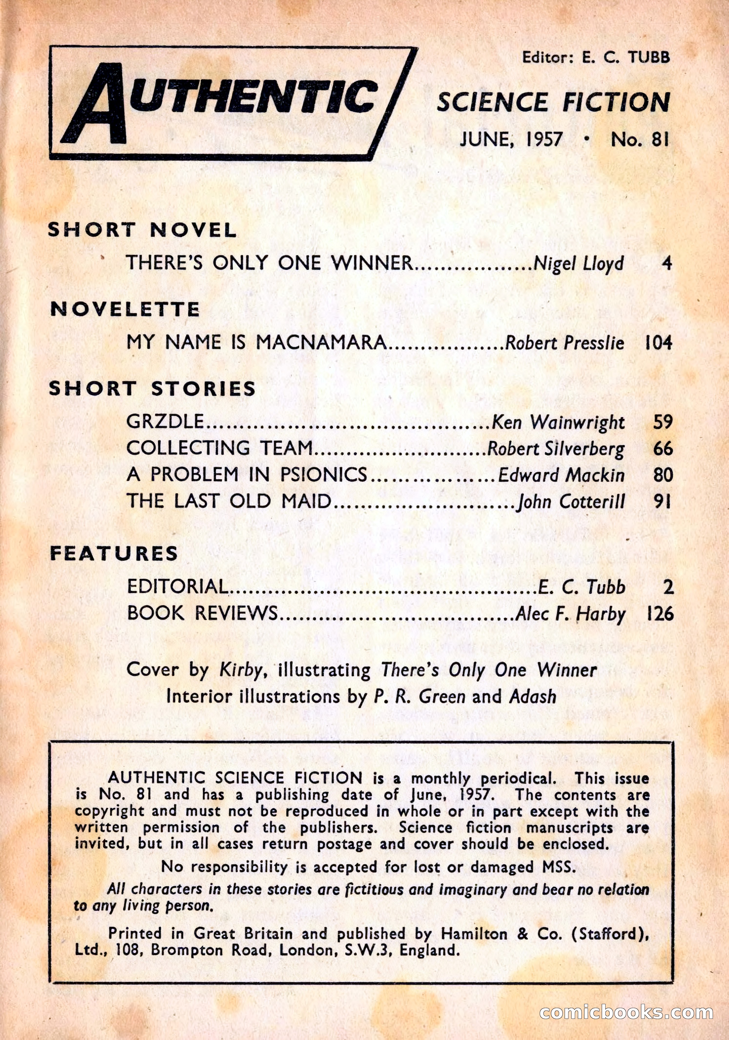 Authentic Science Fiction Monthly No. 81 — page 2 of 130