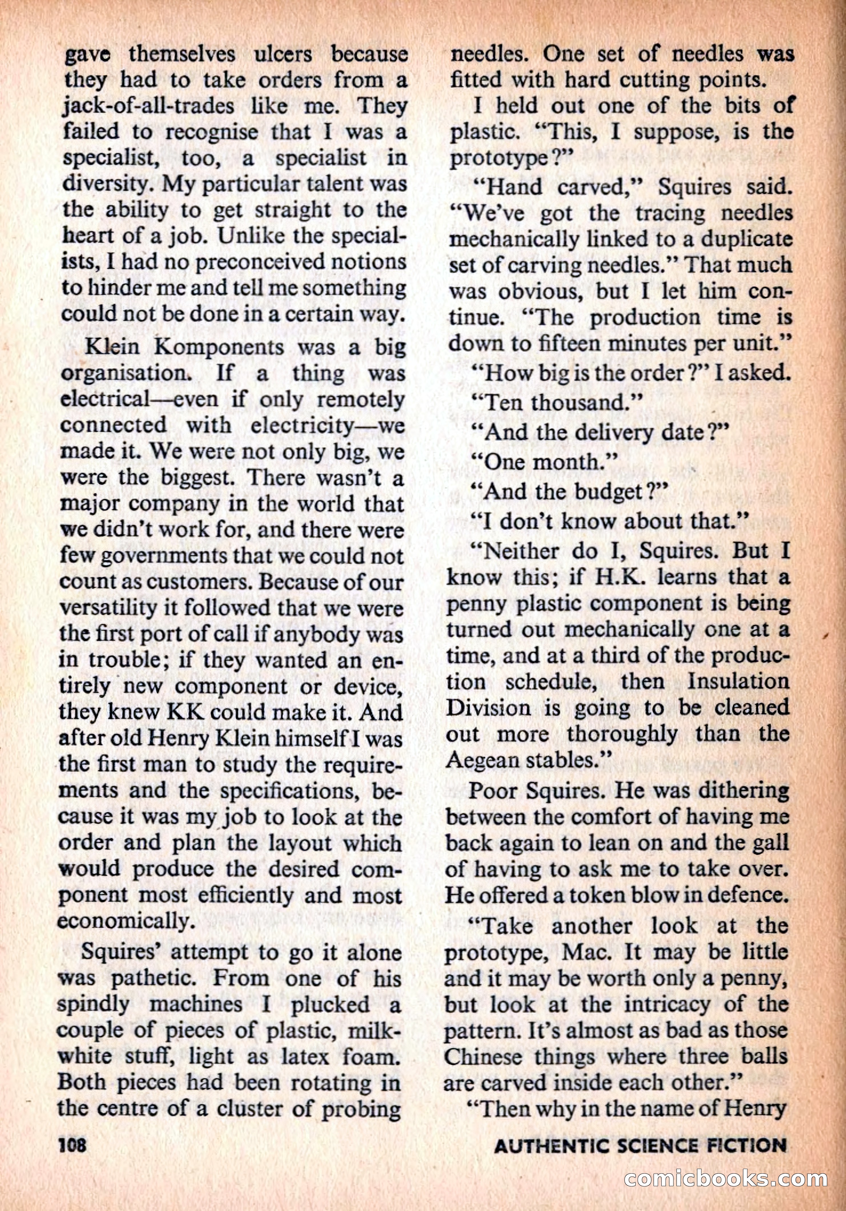 Authentic Science Fiction Monthly No. 81 — page 109 of 130
