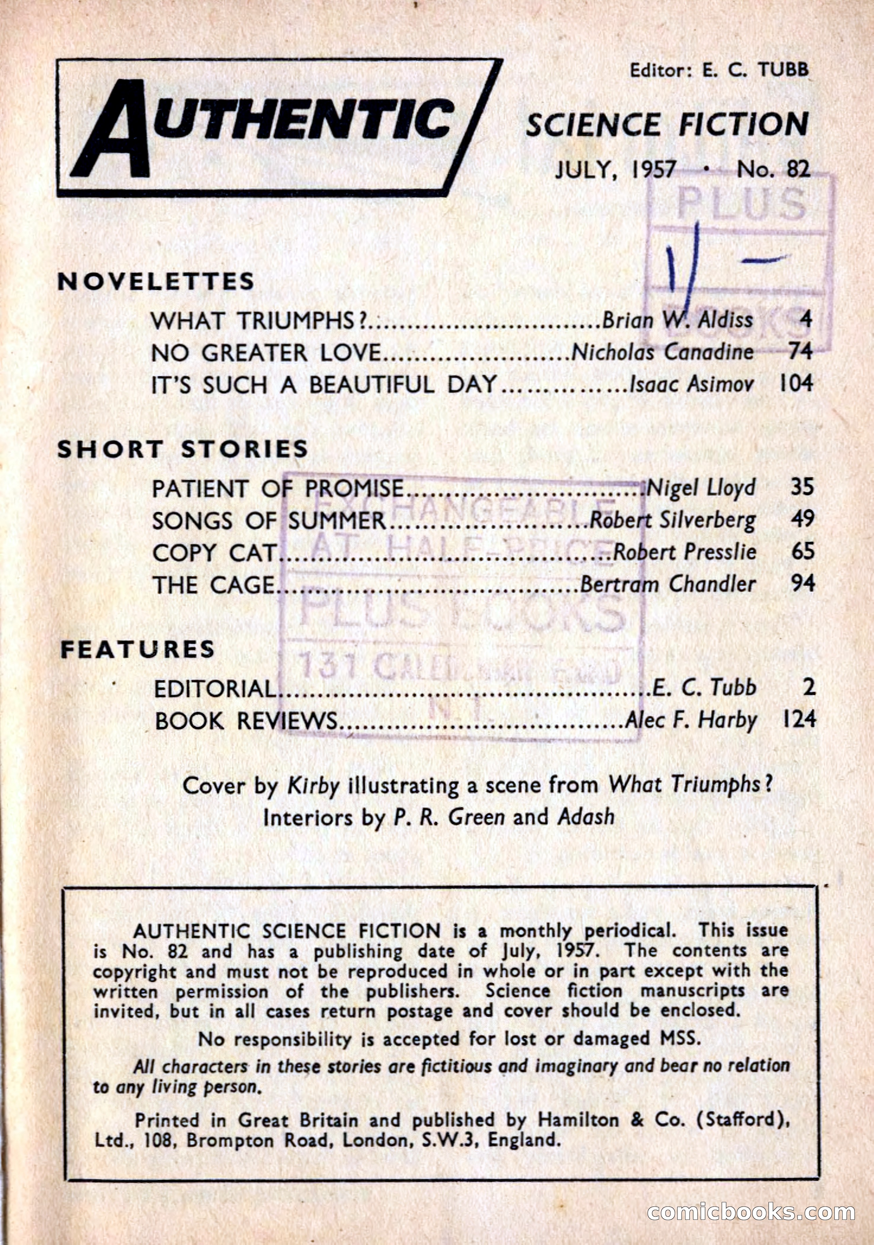 Authentic Science Fiction Monthly, No. 82 — page 2 of 130