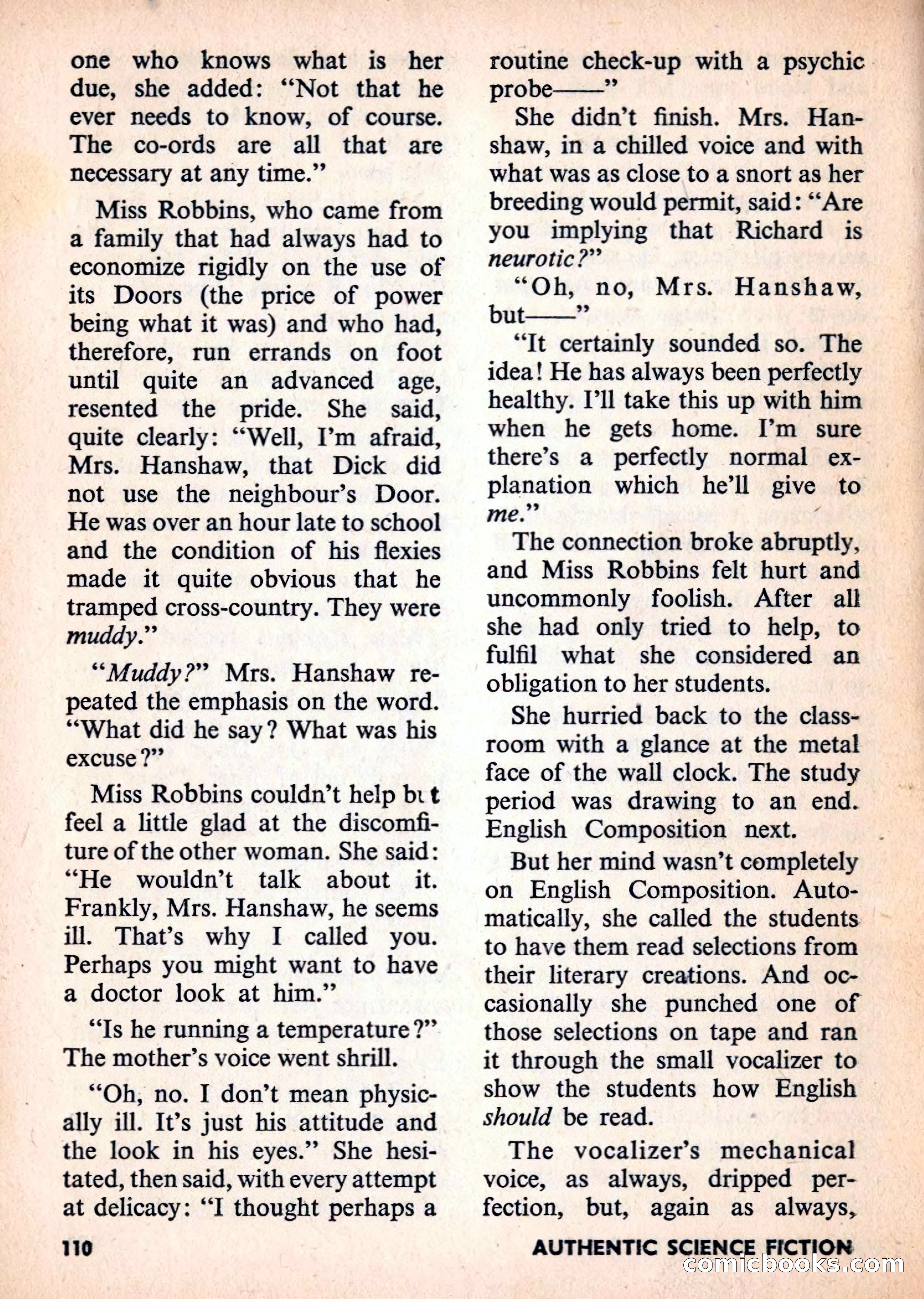 Authentic Science Fiction Monthly, No. 82 — page 111 of 130