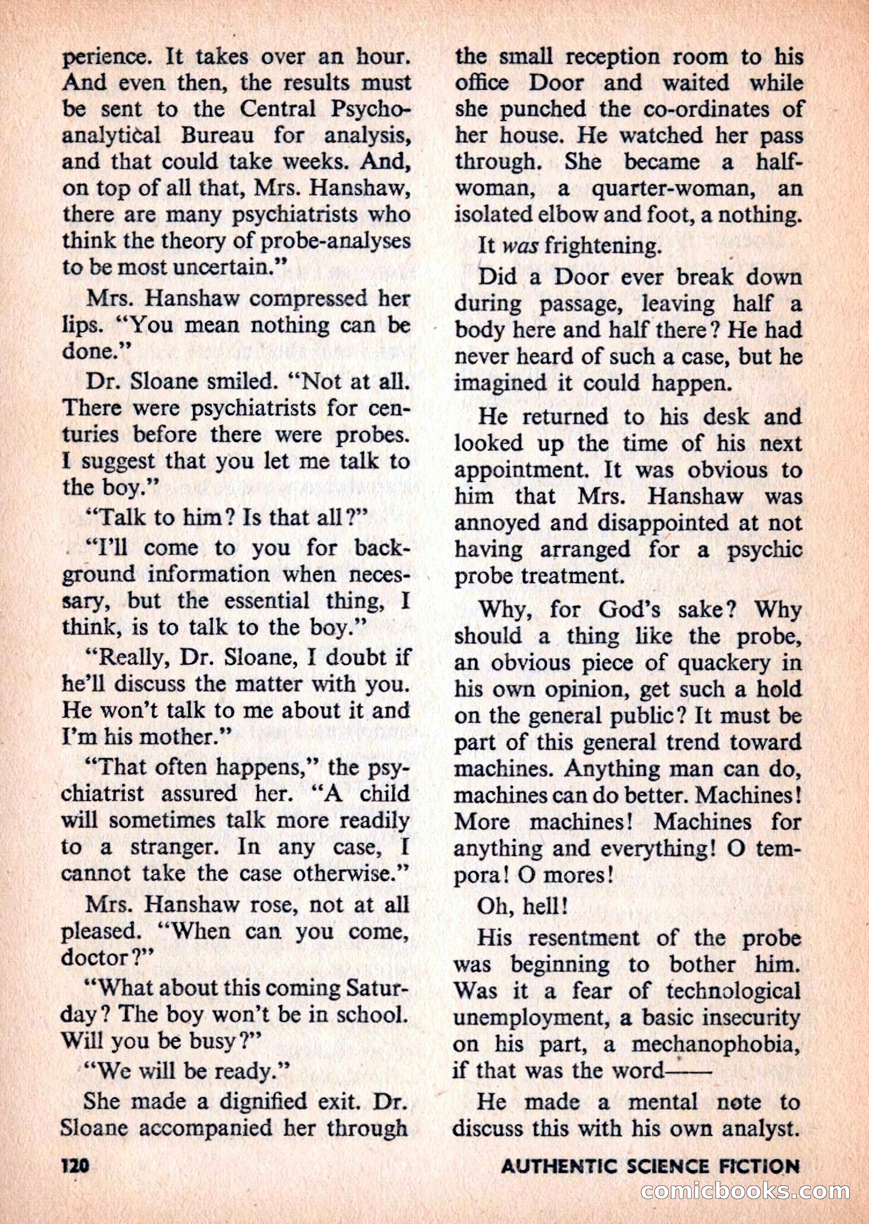 Authentic Science Fiction Monthly, No. 82 — page 121 of 130