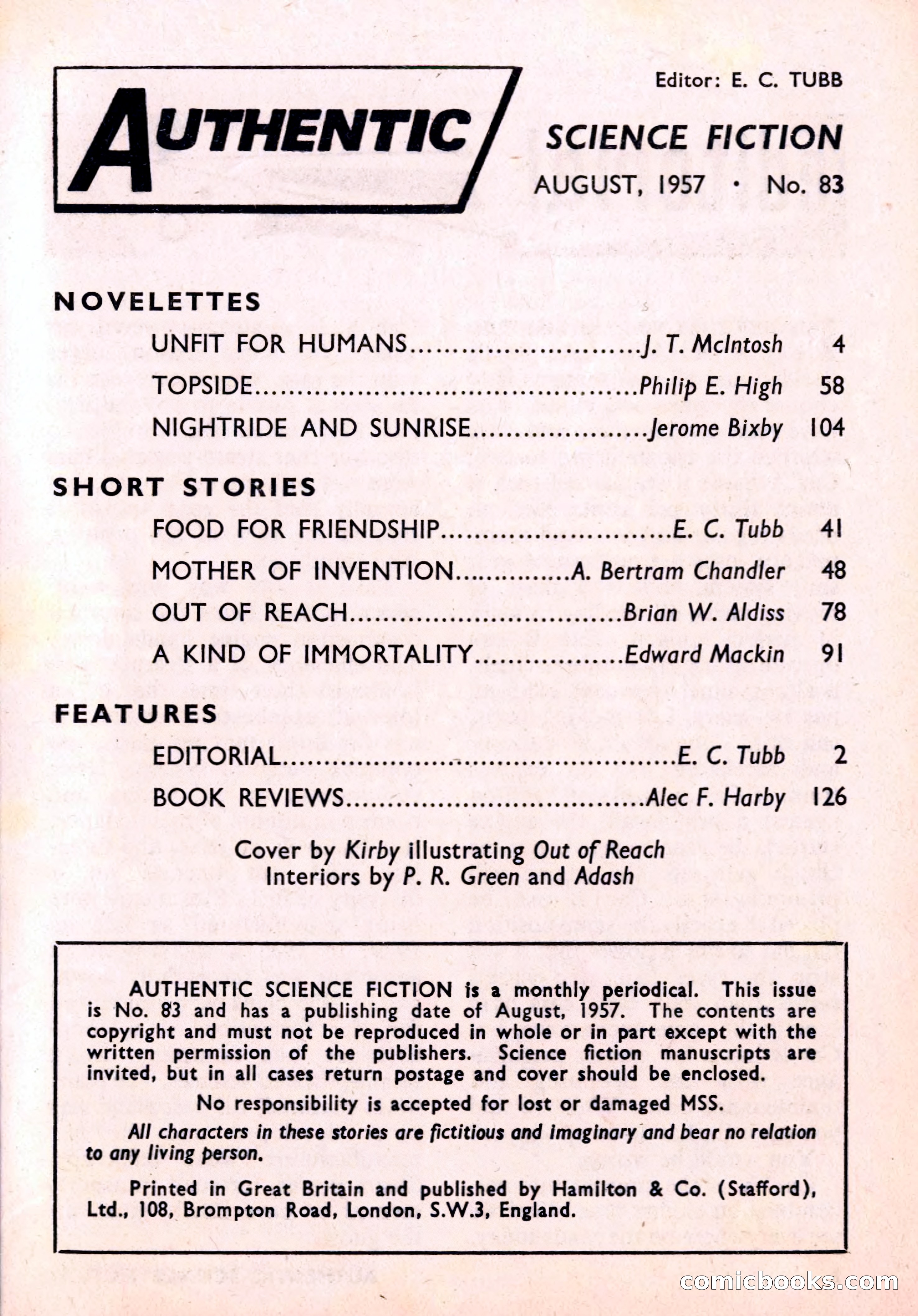Authentic Science Fiction Monthly No. 83 — page 2 of 130