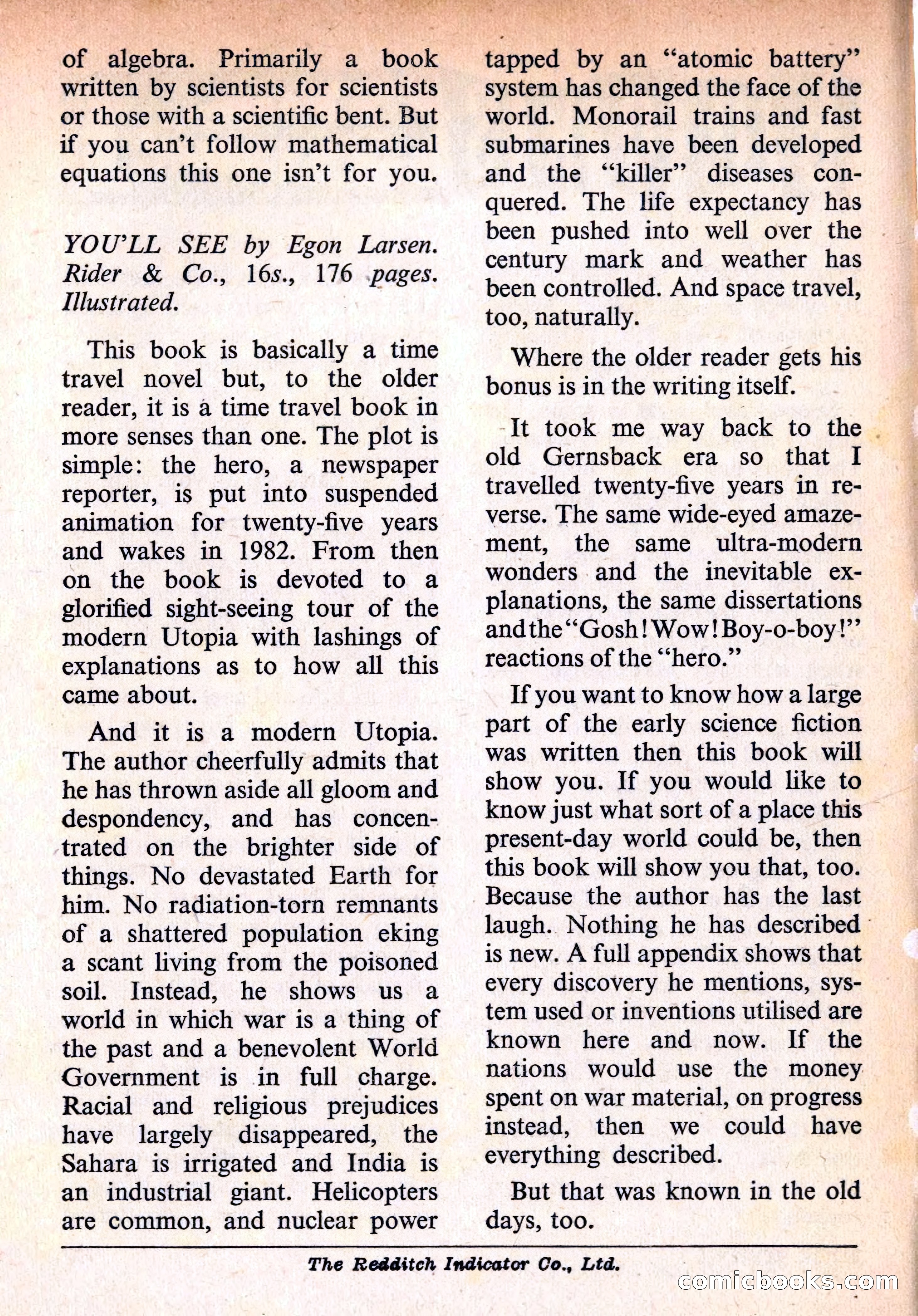 Authentic Science Fiction Monthly No. 85 — page 130 of 130