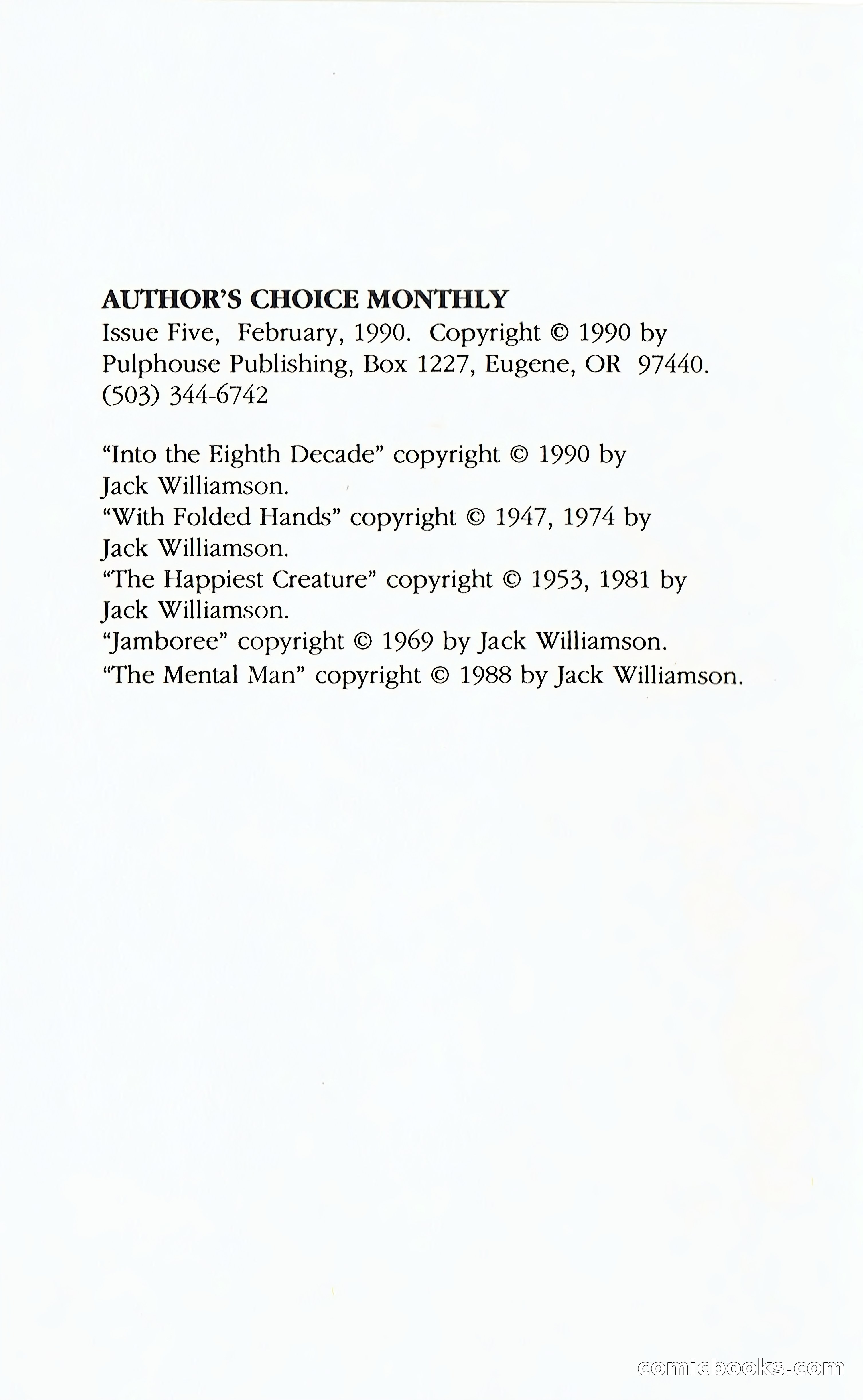 Author's Choice Monthly, Issue 5 — page 6 of 130