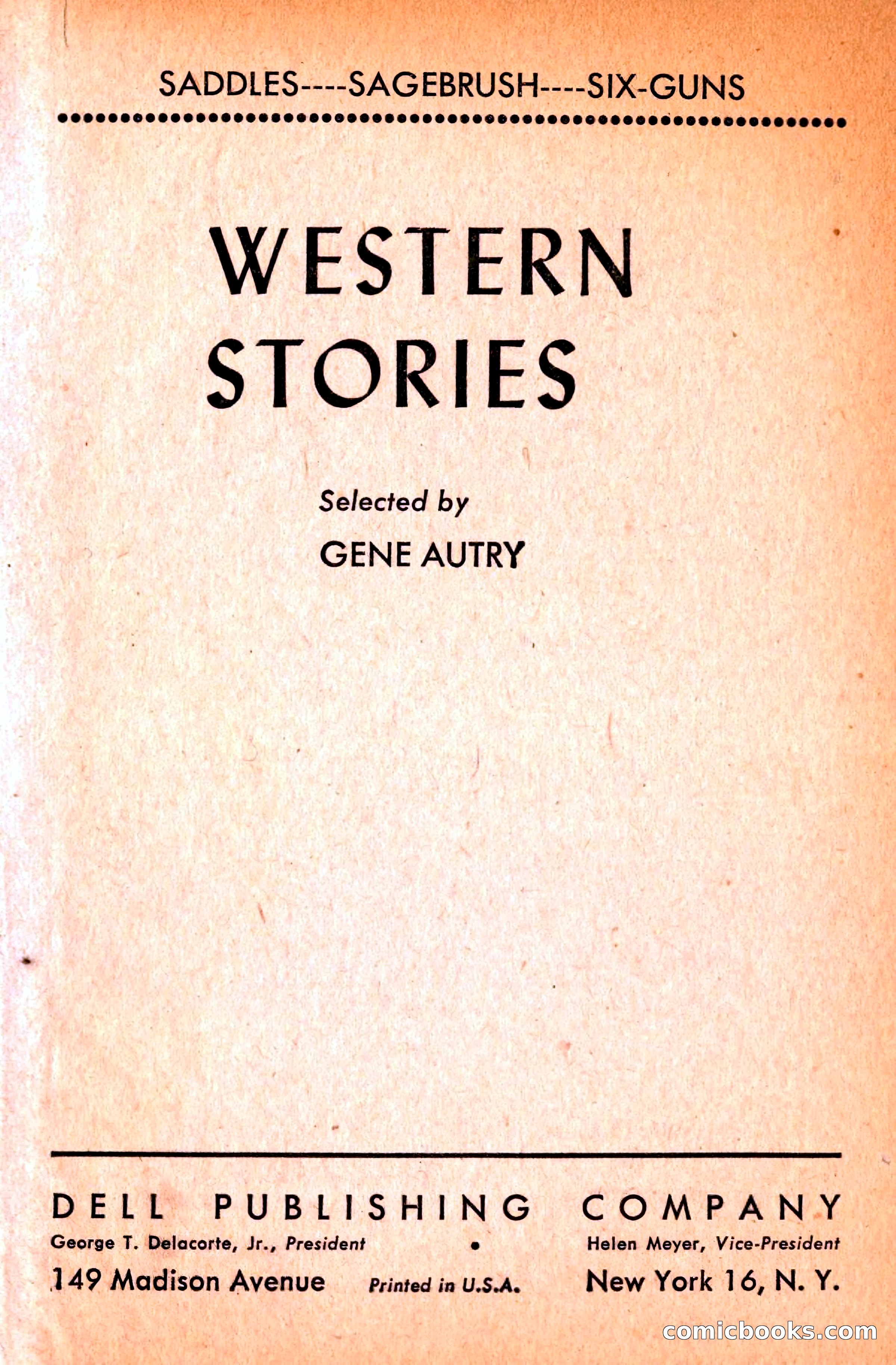 Western Stories, Dell 153 — page 5 of 200