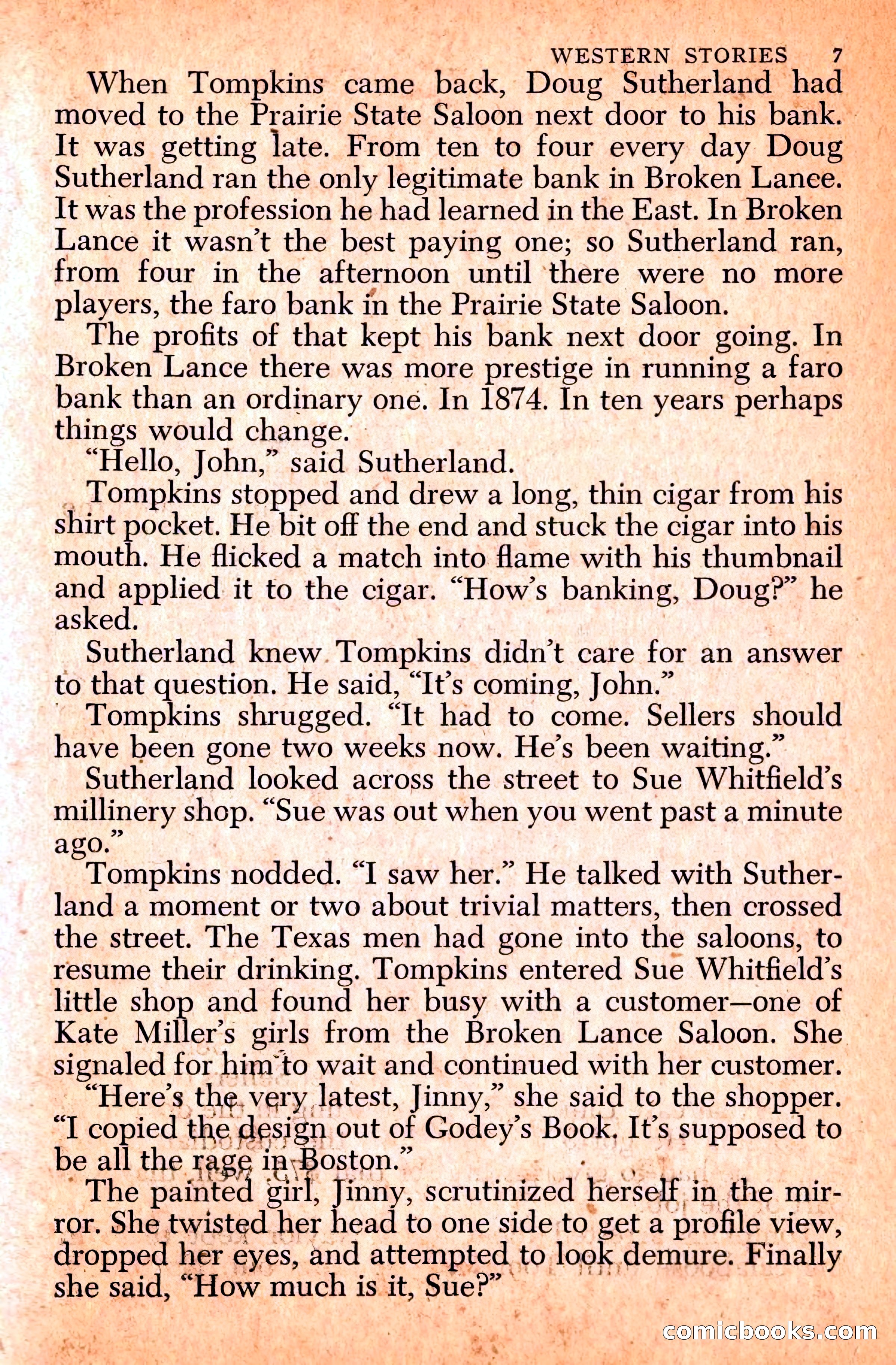 Western Stories, Dell 153 — page 11 of 200