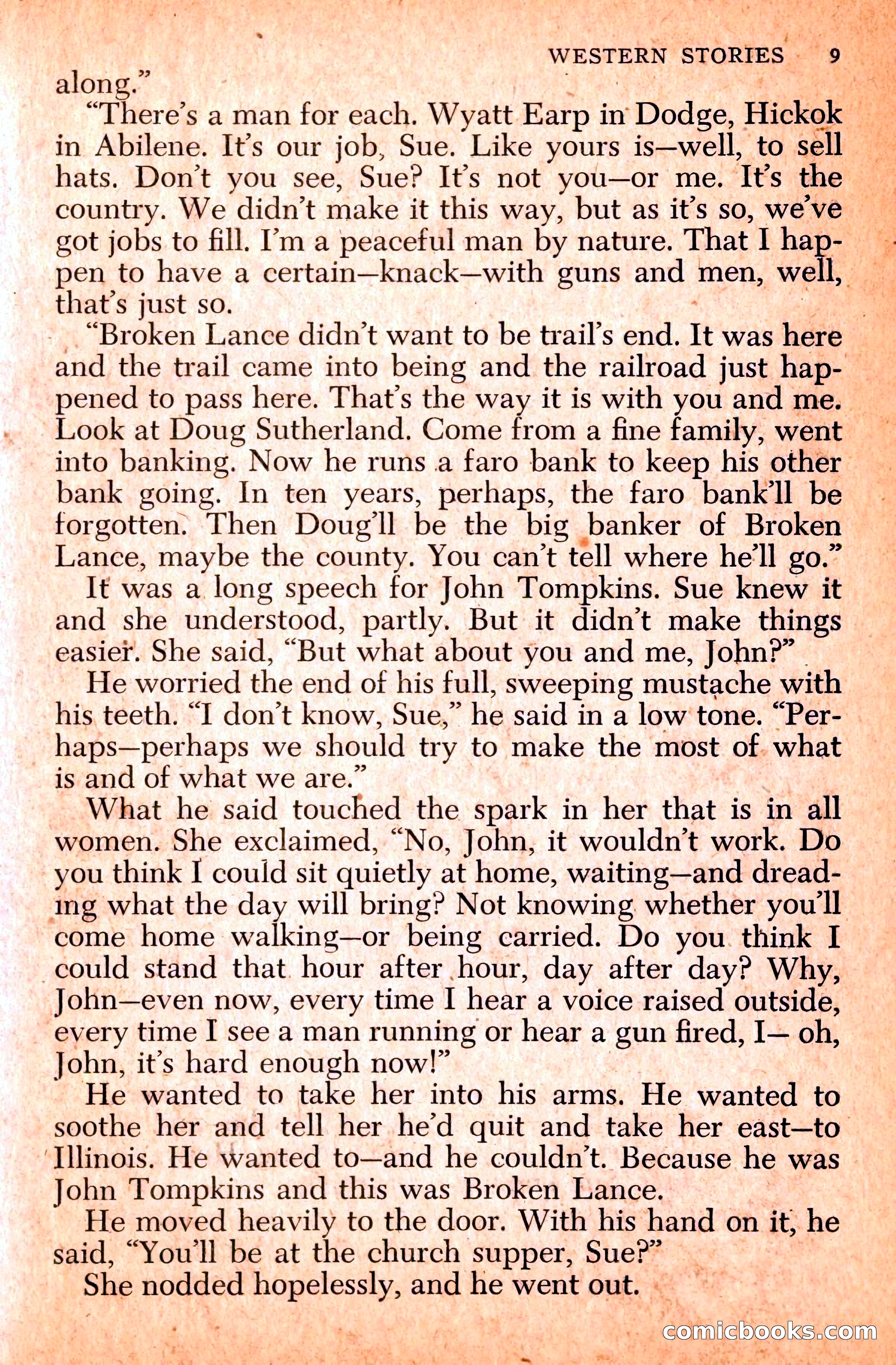 Western Stories, Dell 153 — page 13 of 200