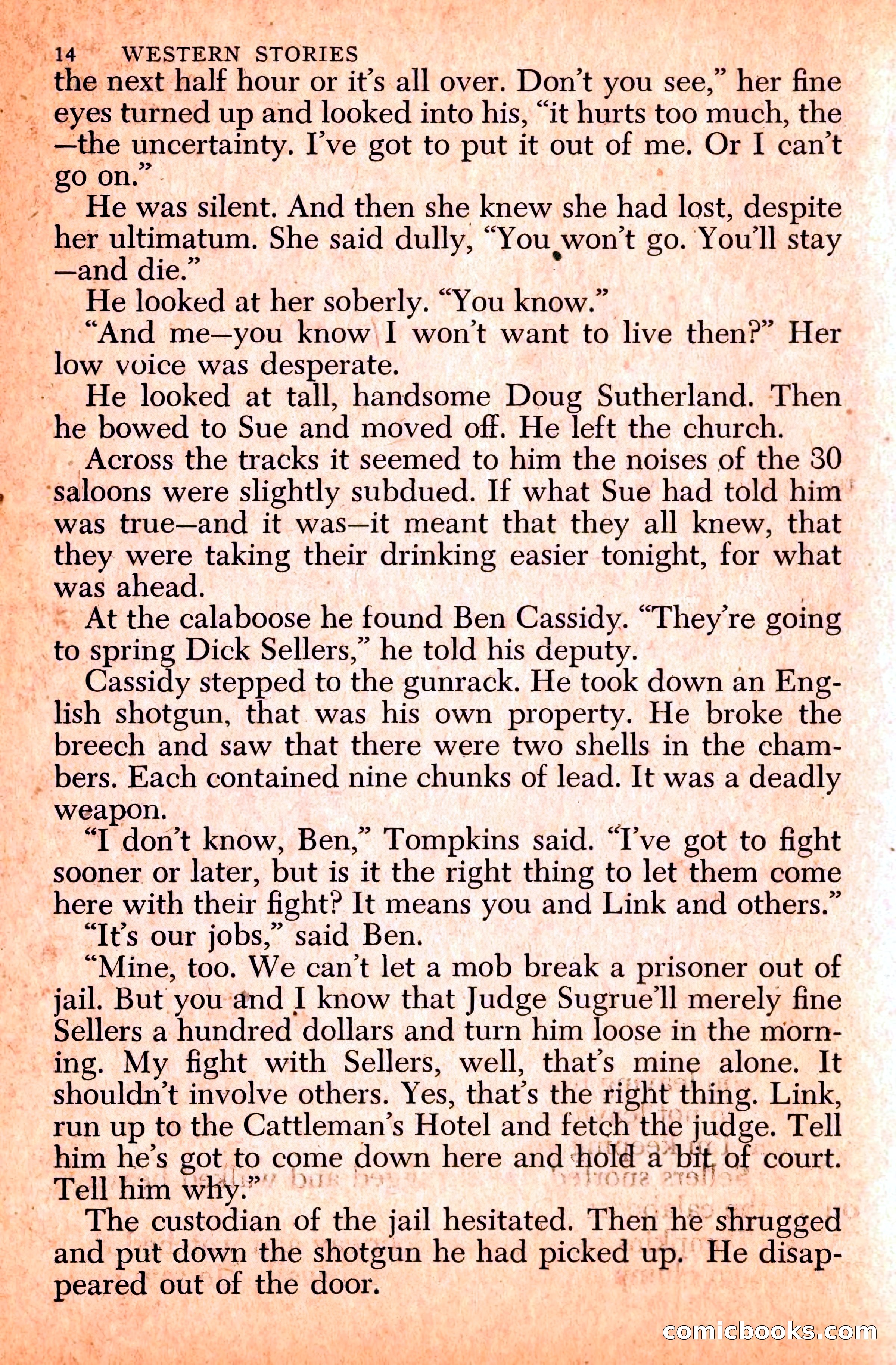 Western Stories, Dell 153 — page 18 of 200