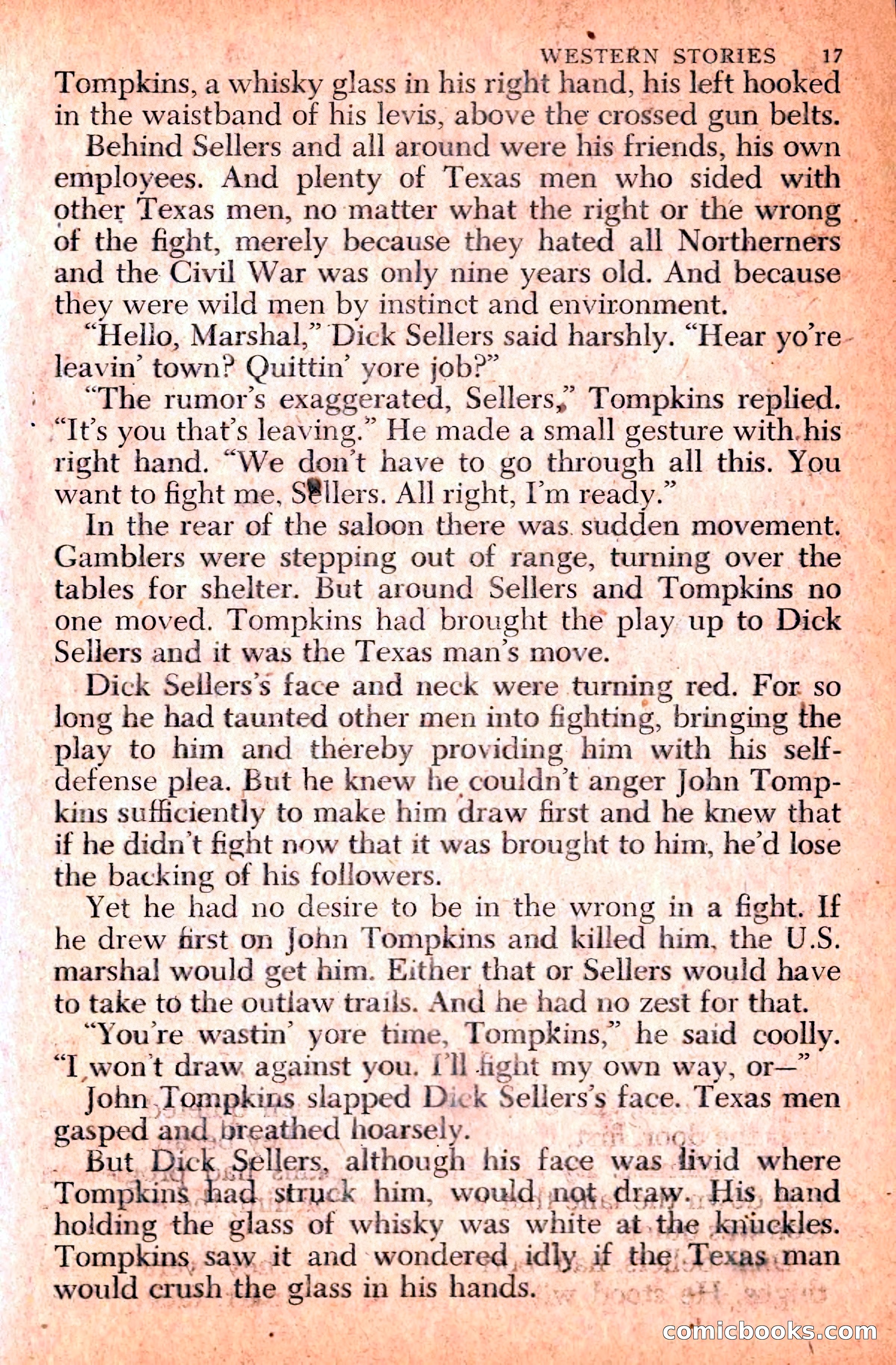 Western Stories, Dell 153 — page 21 of 200