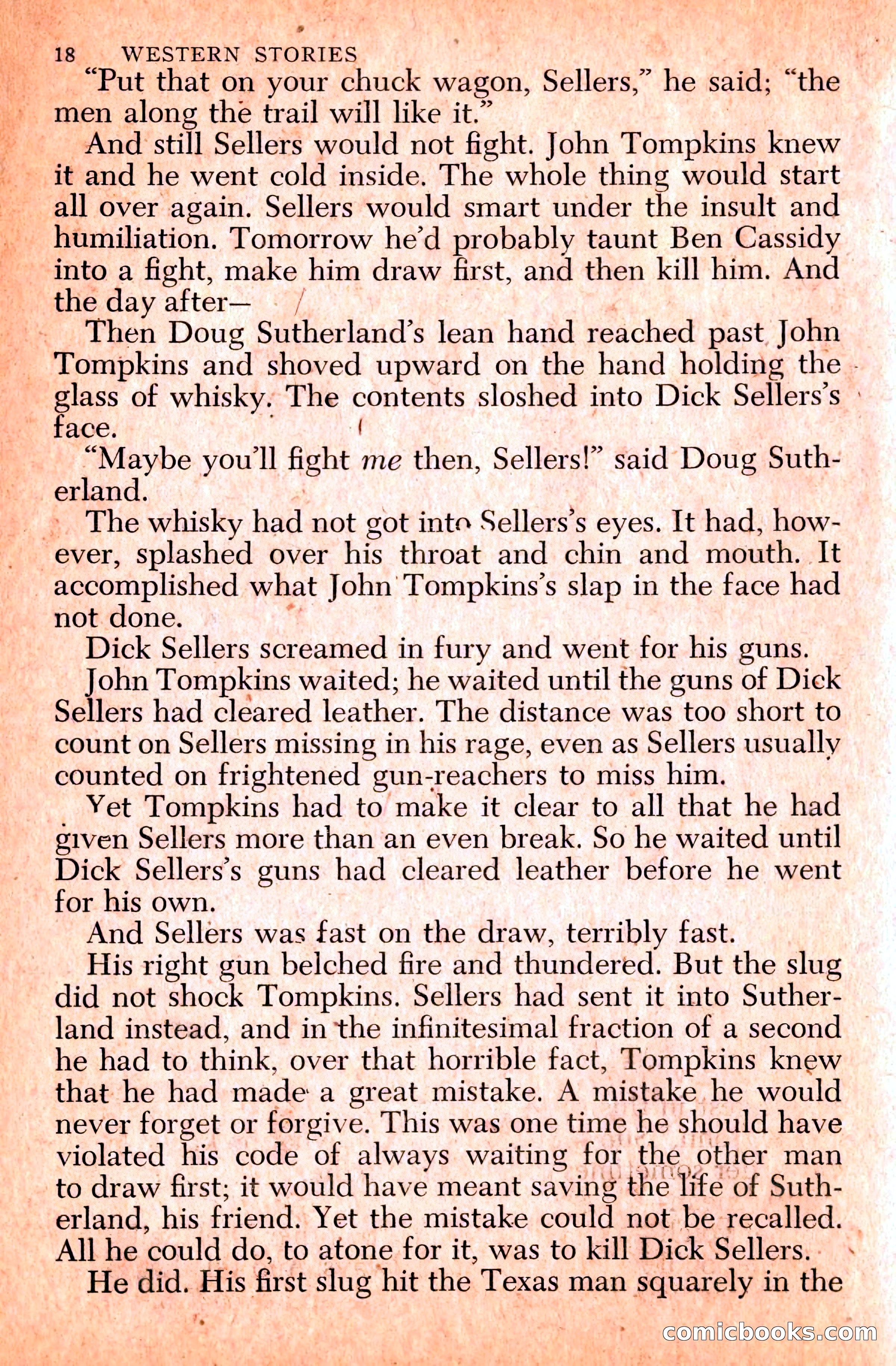 Western Stories, Dell 153 — page 22 of 200