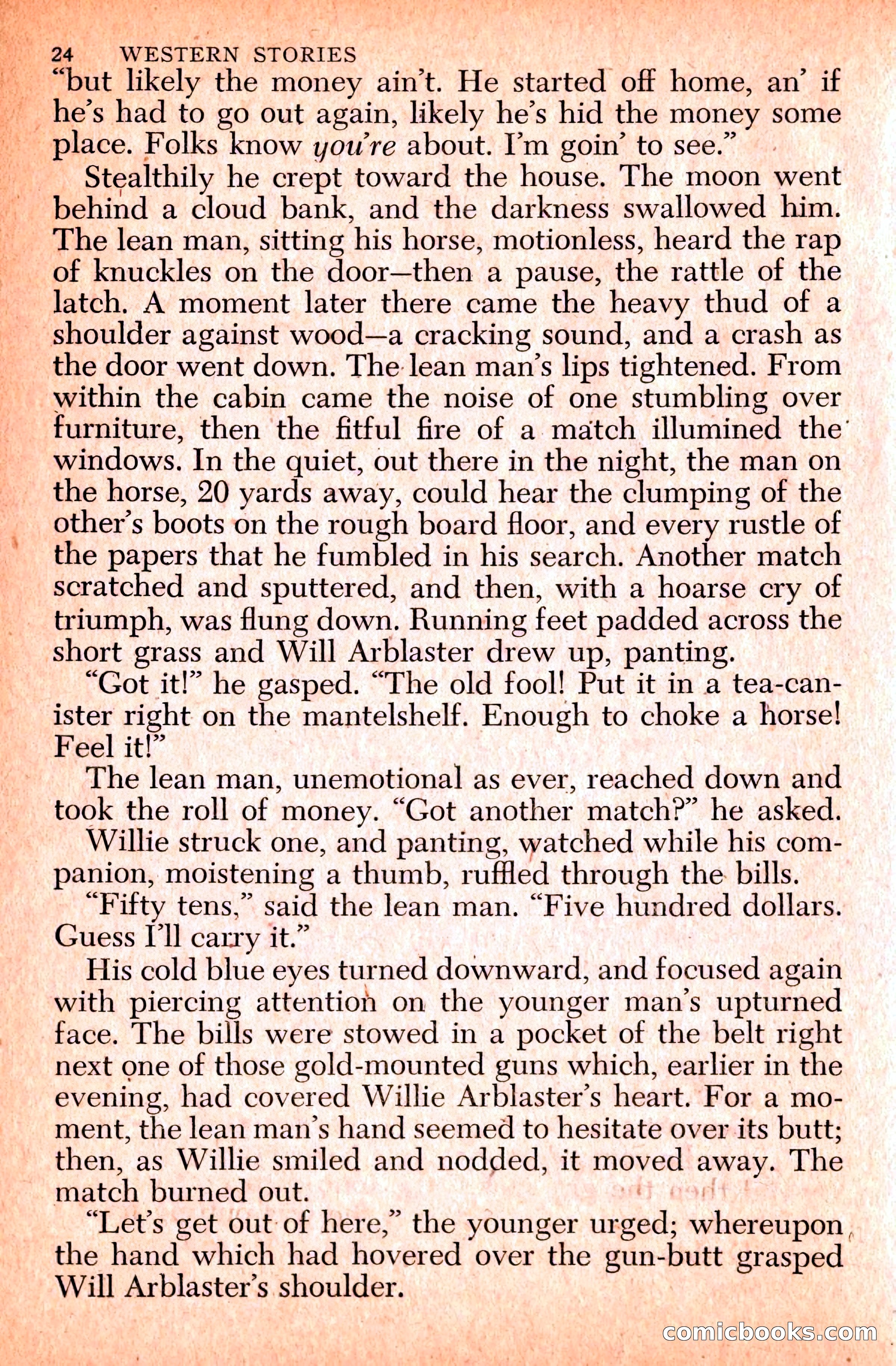 Western Stories, Dell 153 — page 28 of 200
