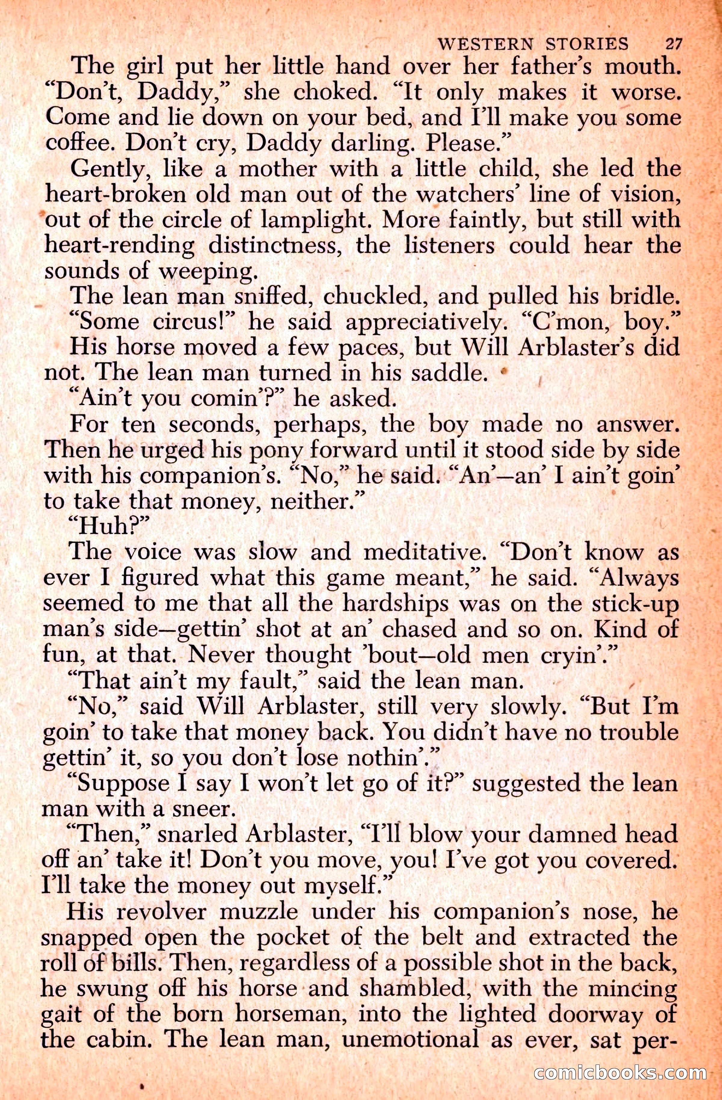 Western Stories, Dell 153 — page 31 of 200