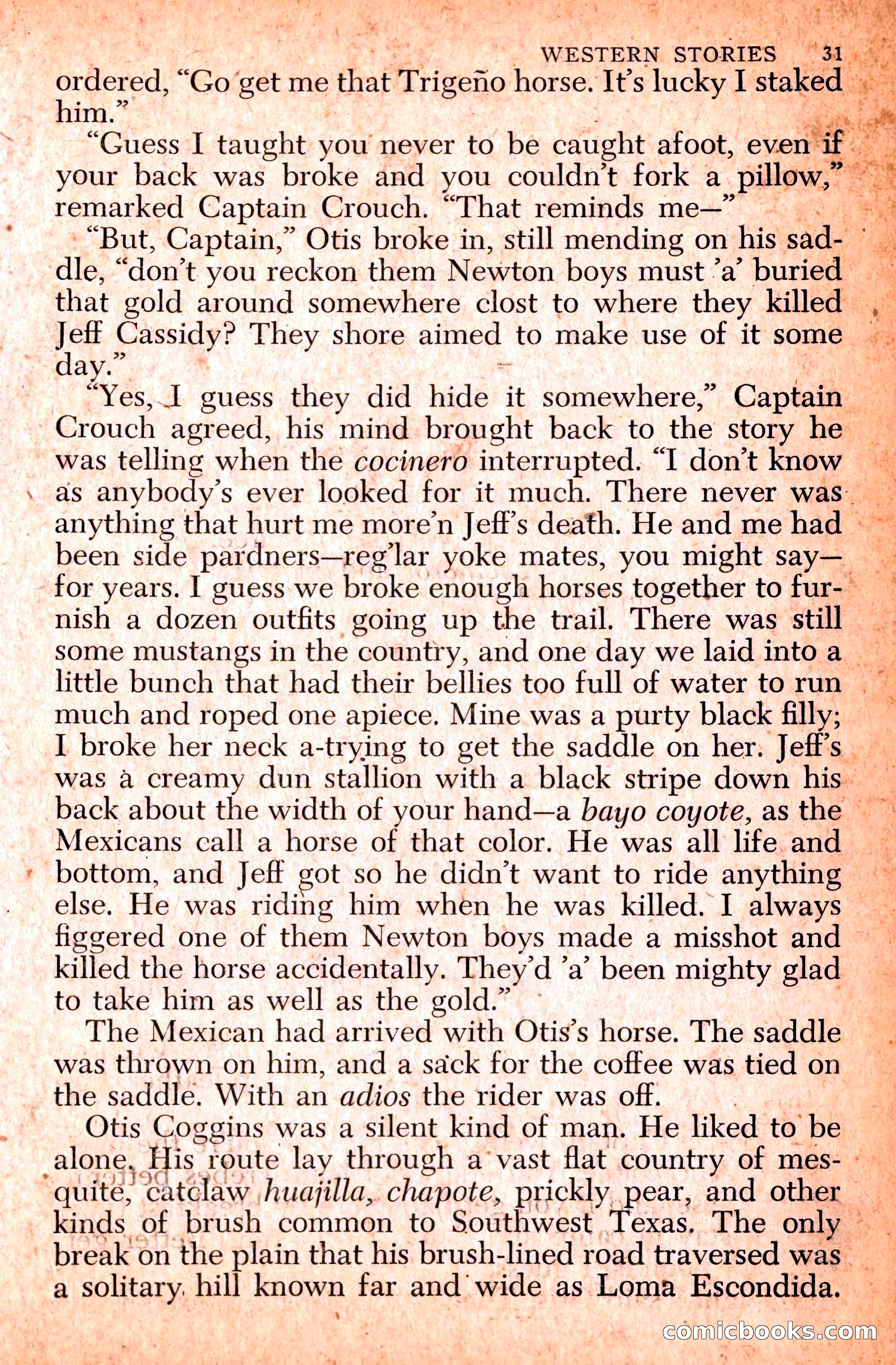 Western Stories, Dell 153 — page 35 of 200