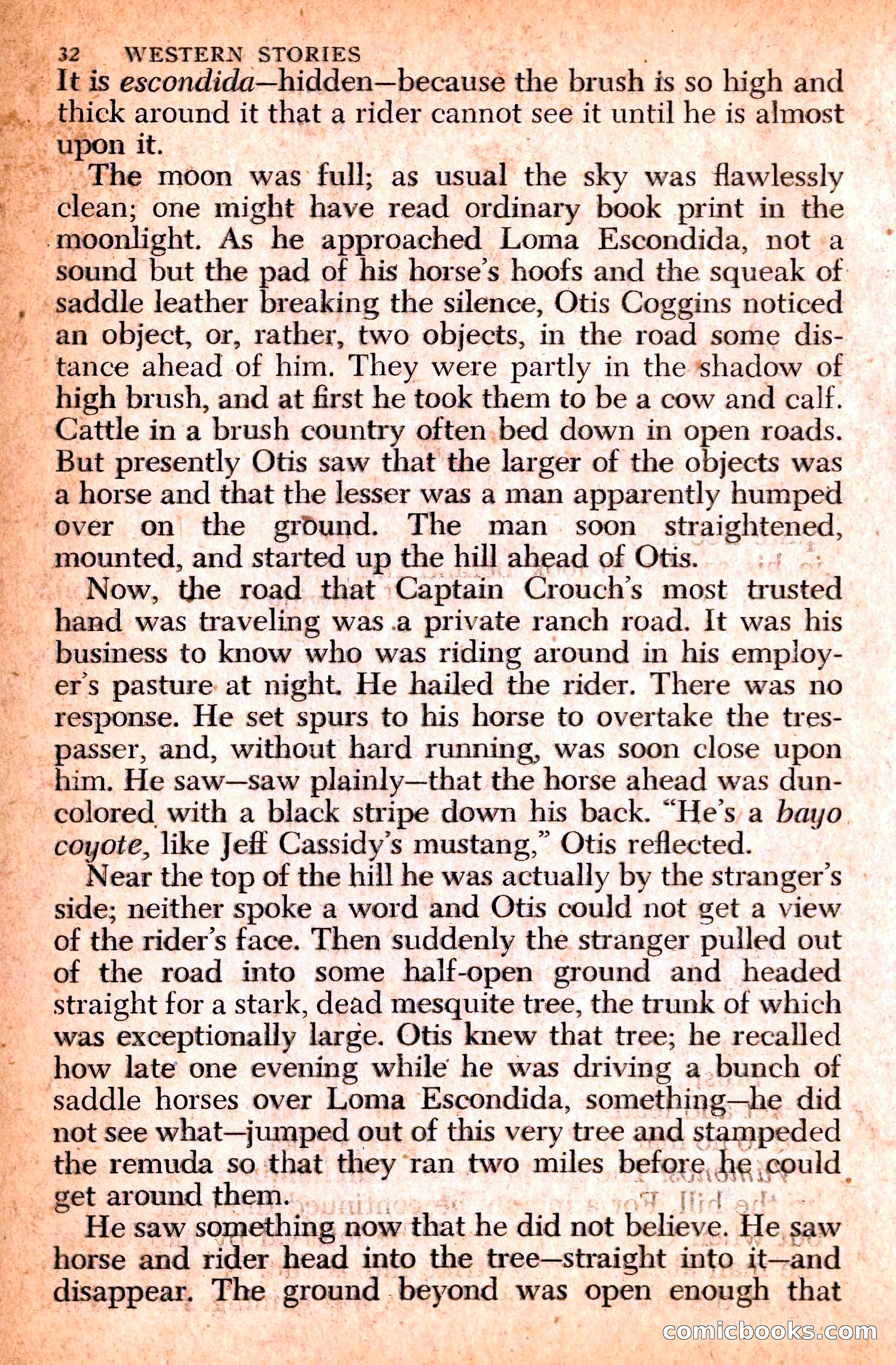Western Stories, Dell 153 — page 36 of 200