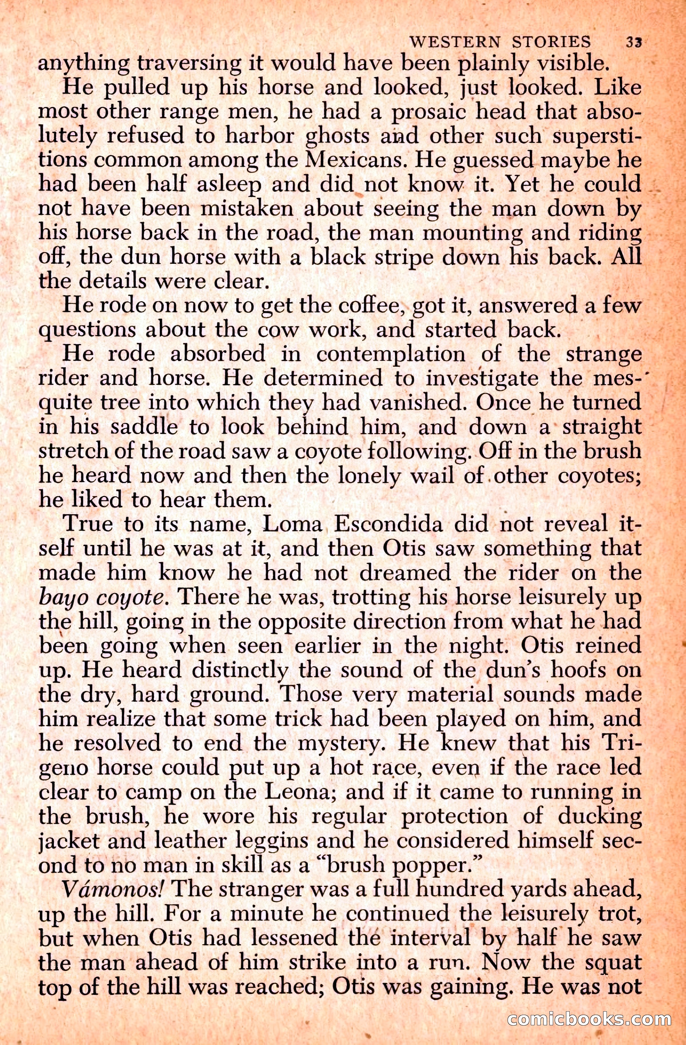 Western Stories, Dell 153 — page 37 of 200
