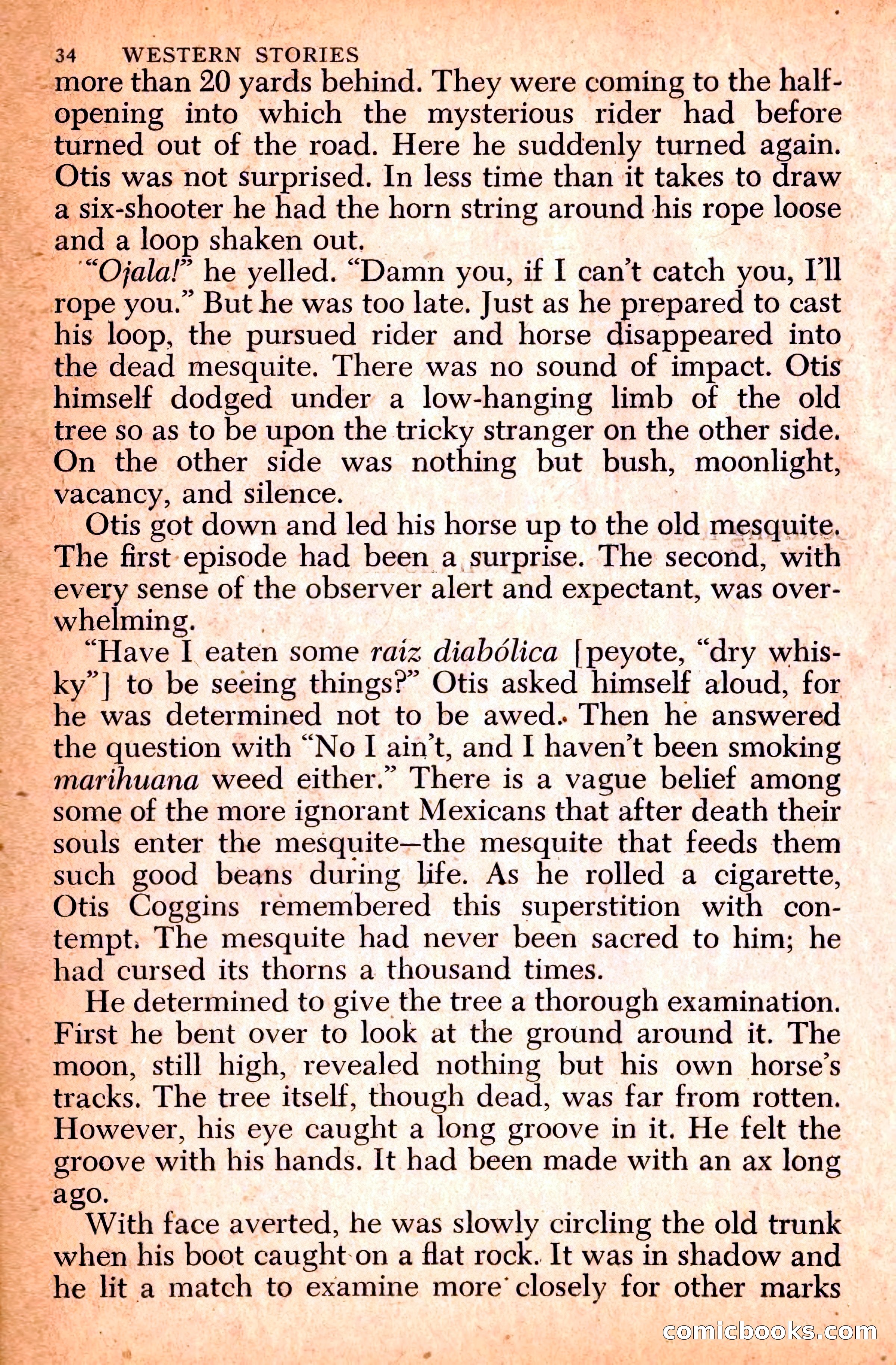 Western Stories, Dell 153 — page 38 of 200