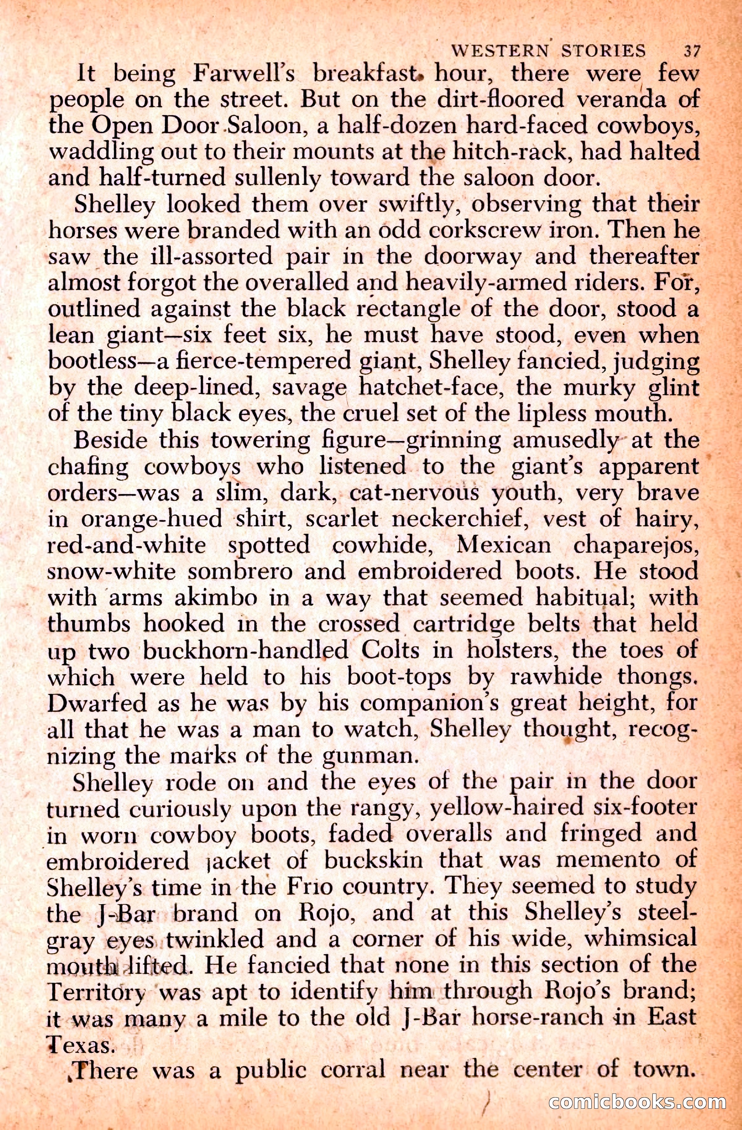 Western Stories, Dell 153 — page 41 of 200