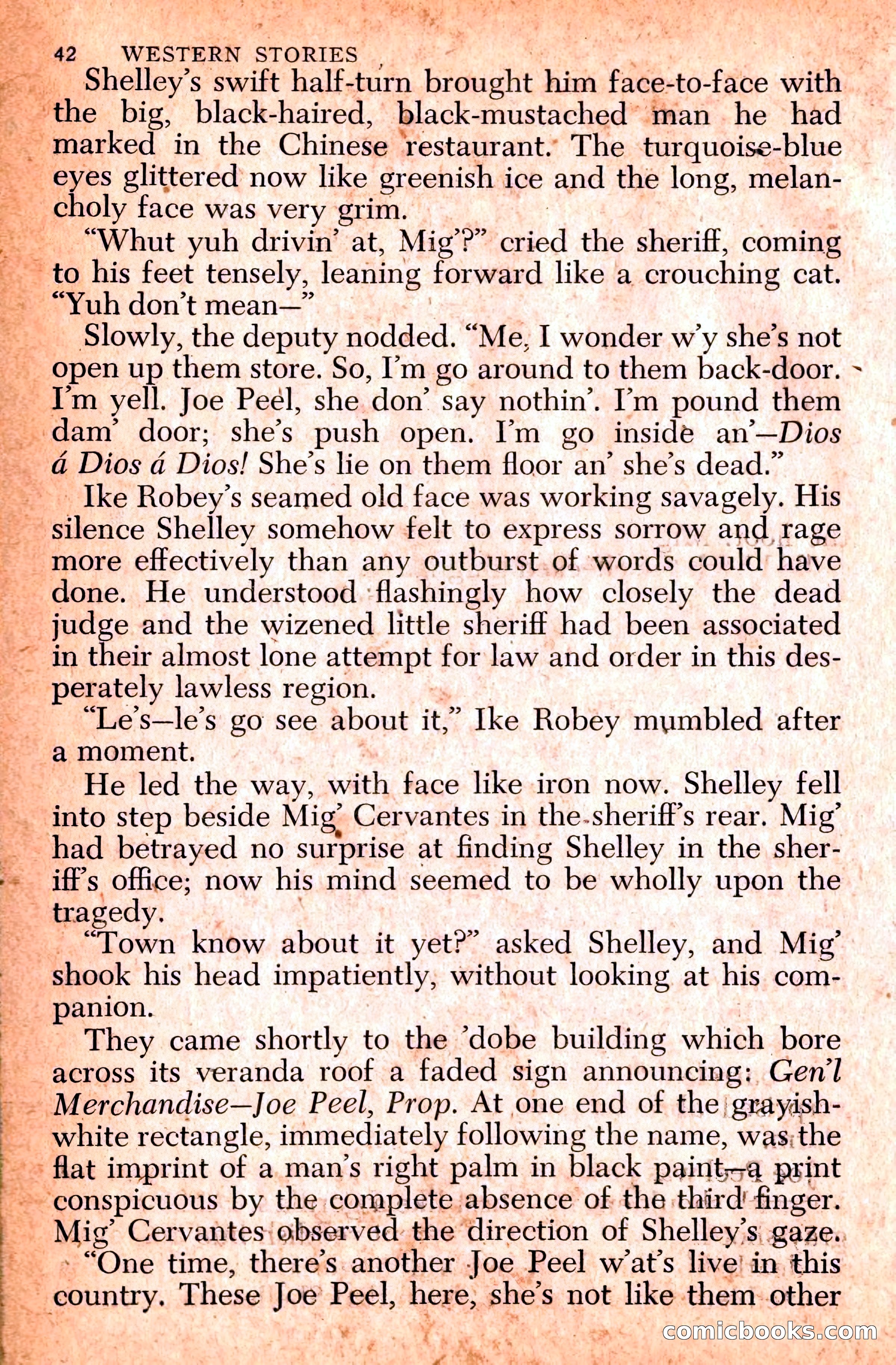 Western Stories, Dell 153 — page 46 of 200