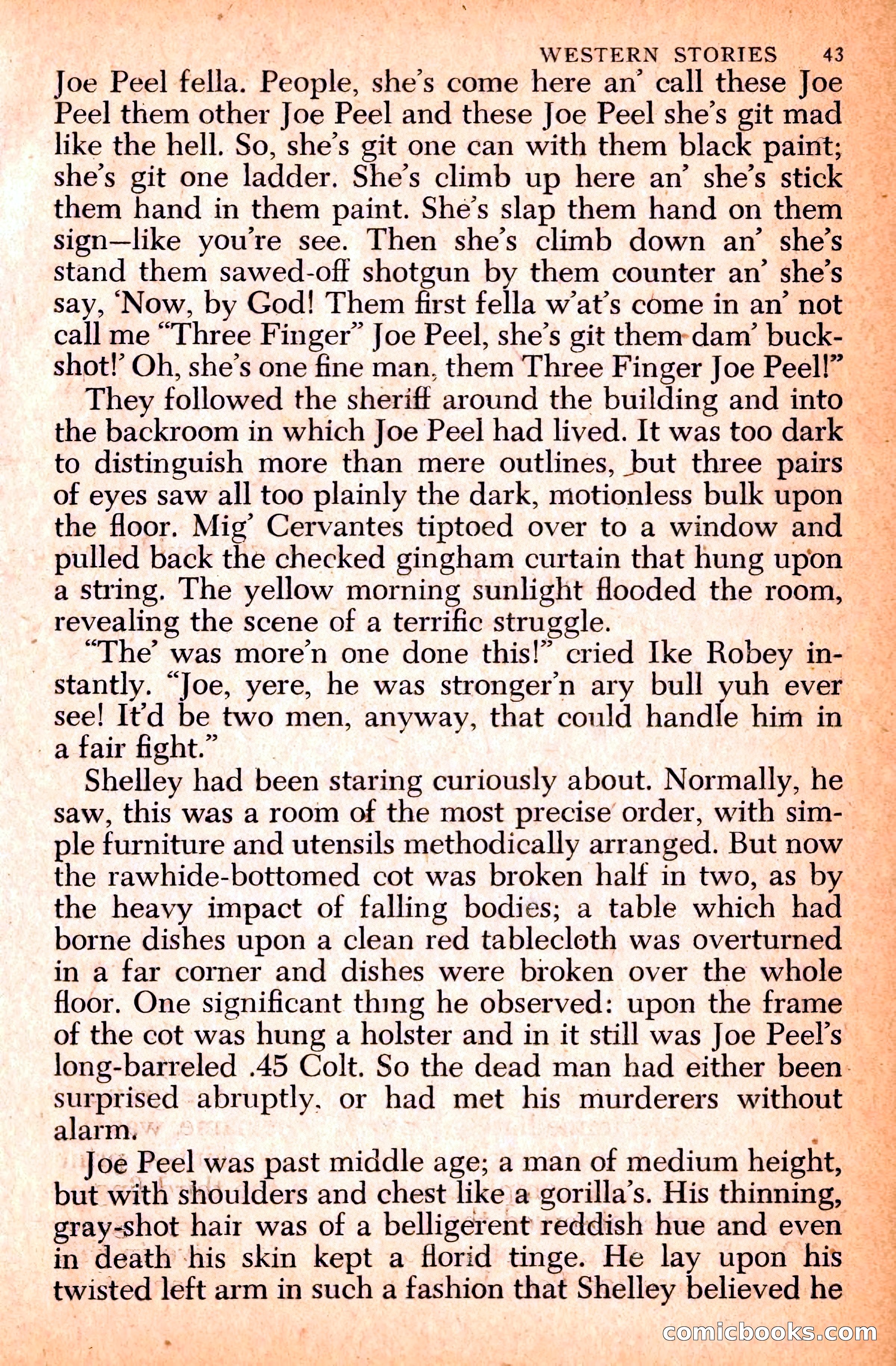 Western Stories, Dell 153 — page 47 of 200