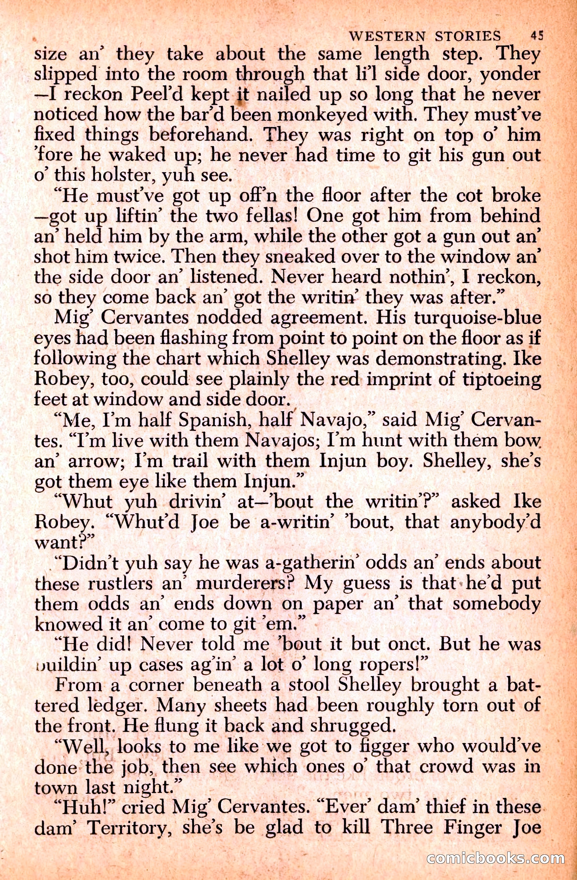 Western Stories, Dell 153 — page 49 of 200