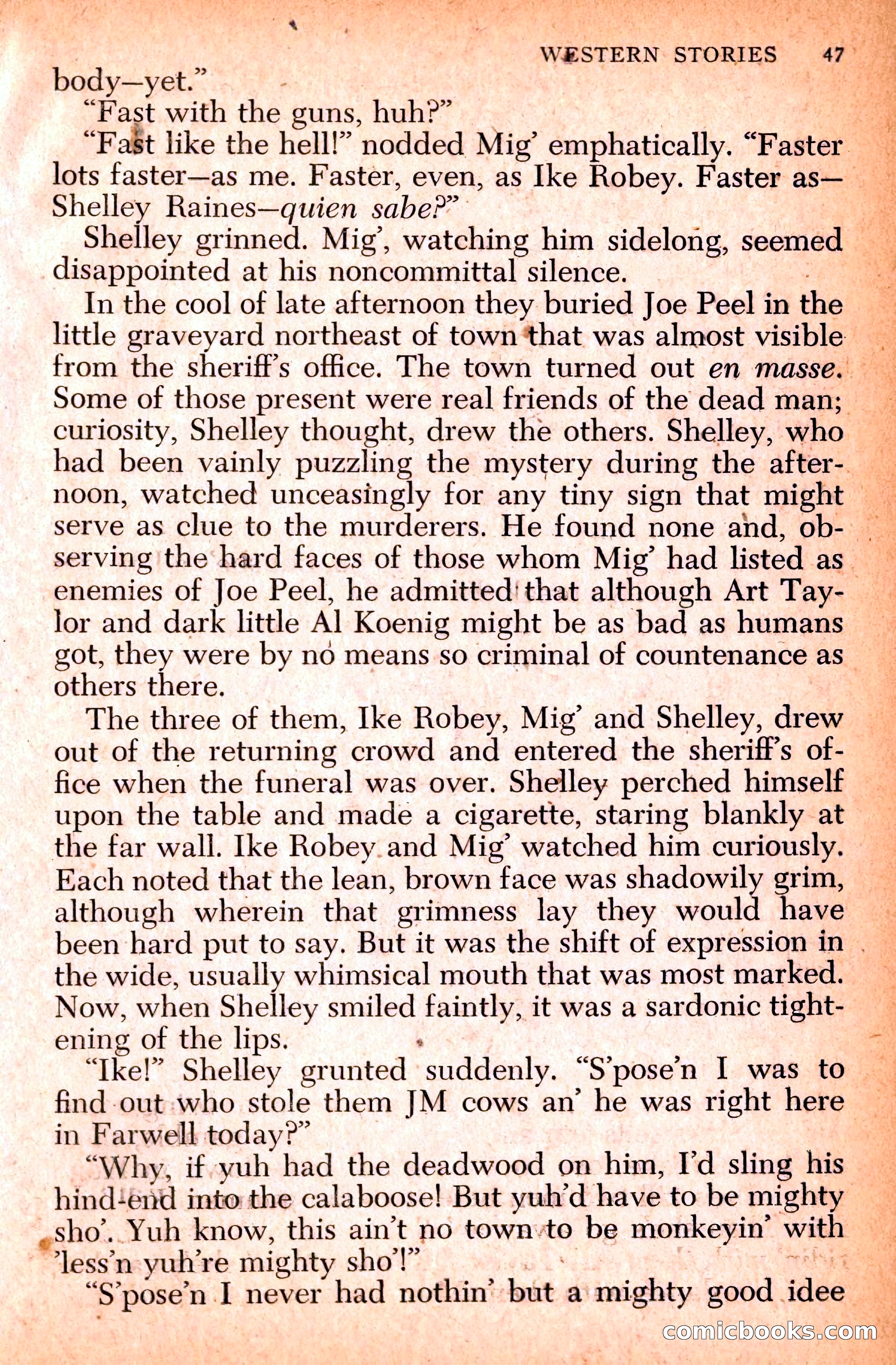 Western Stories, Dell 153 — page 51 of 200