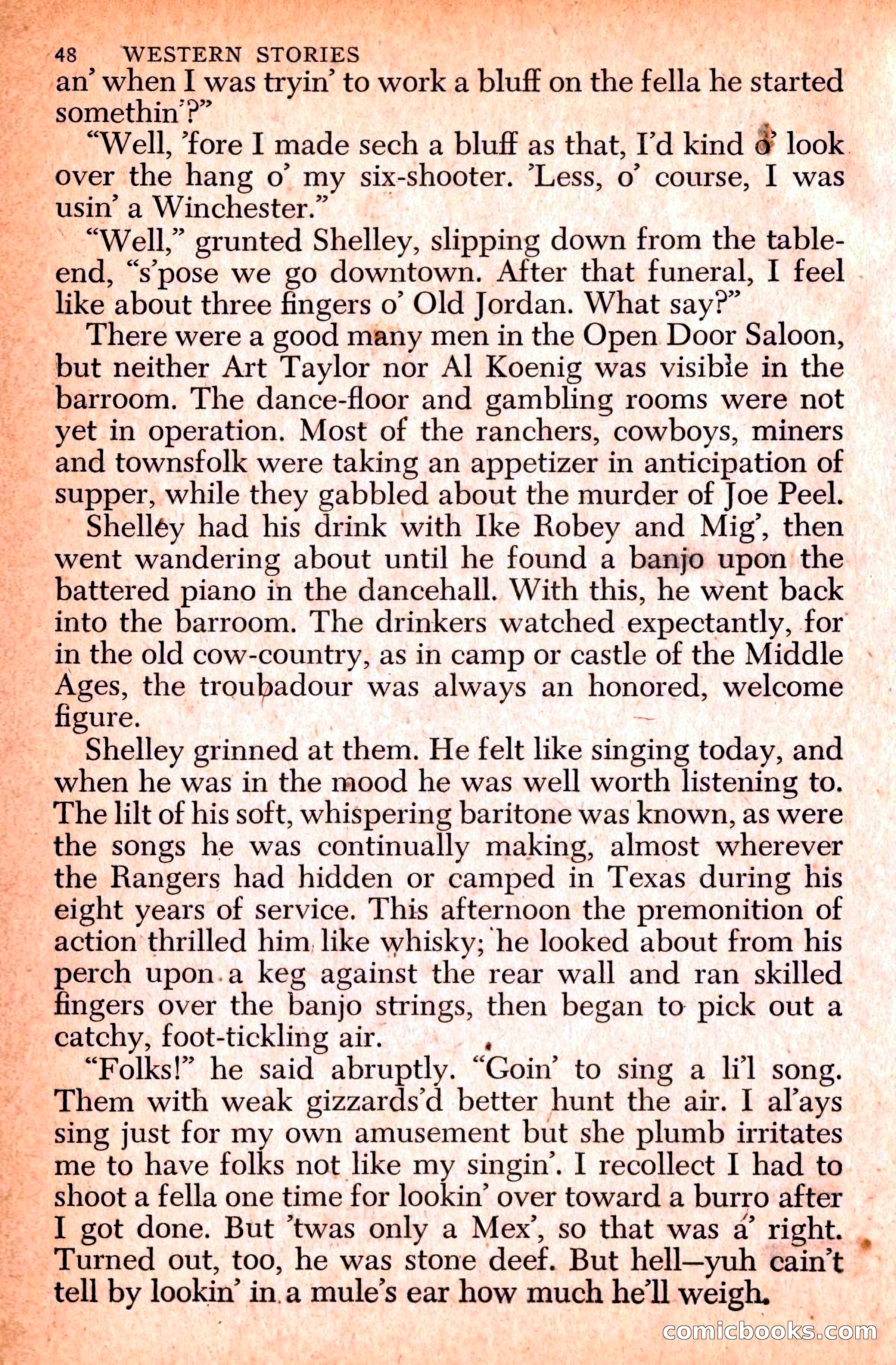 Western Stories, Dell 153 — page 52 of 200
