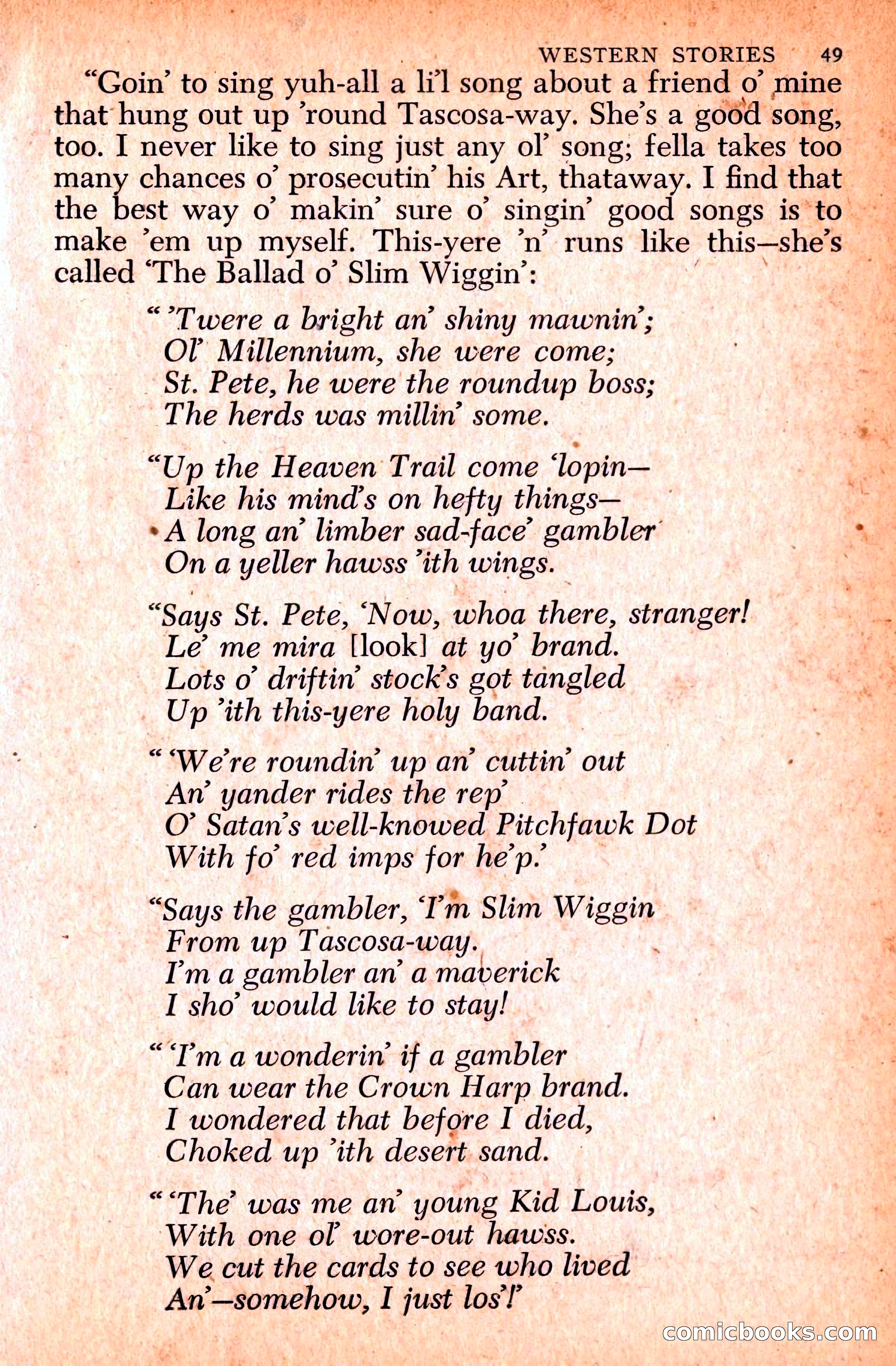 Western Stories, Dell 153 — page 53 of 200