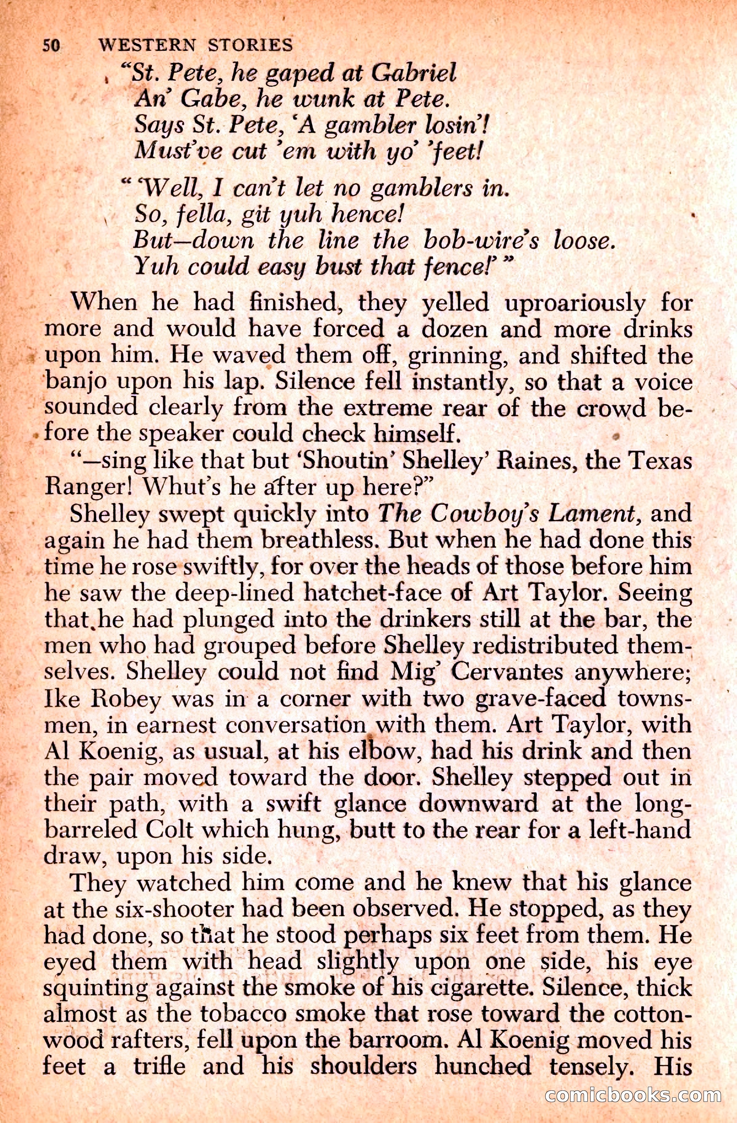 Western Stories, Dell 153 — page 54 of 200