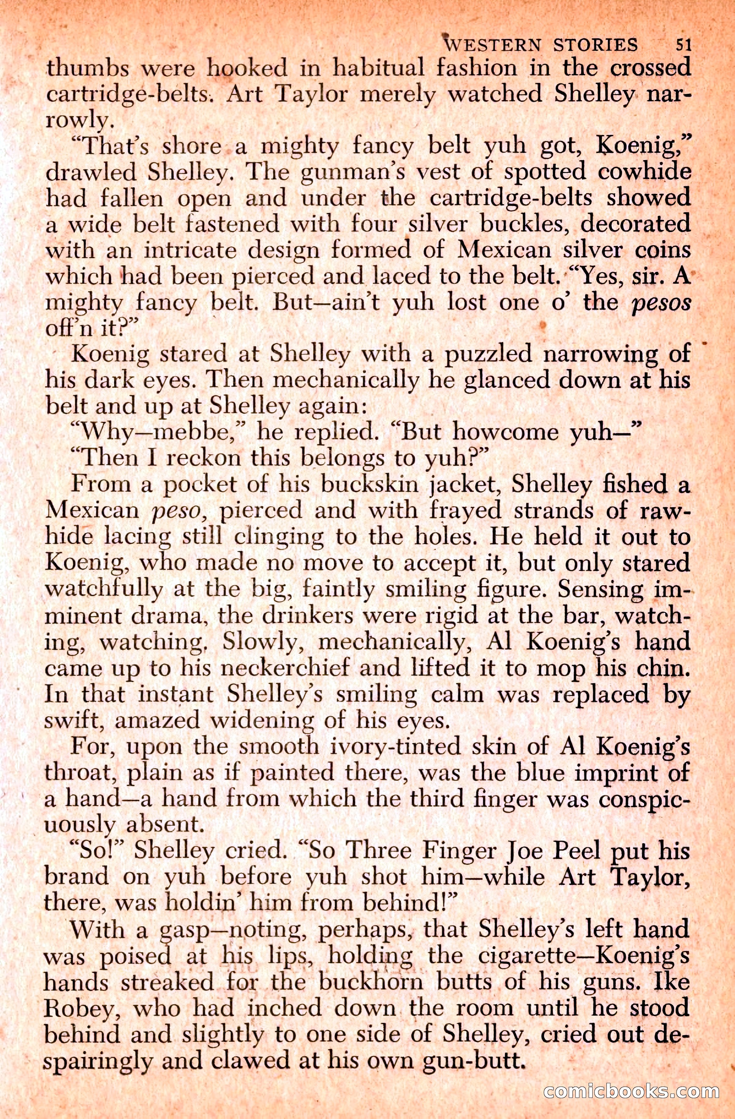Western Stories, Dell 153 — page 55 of 200