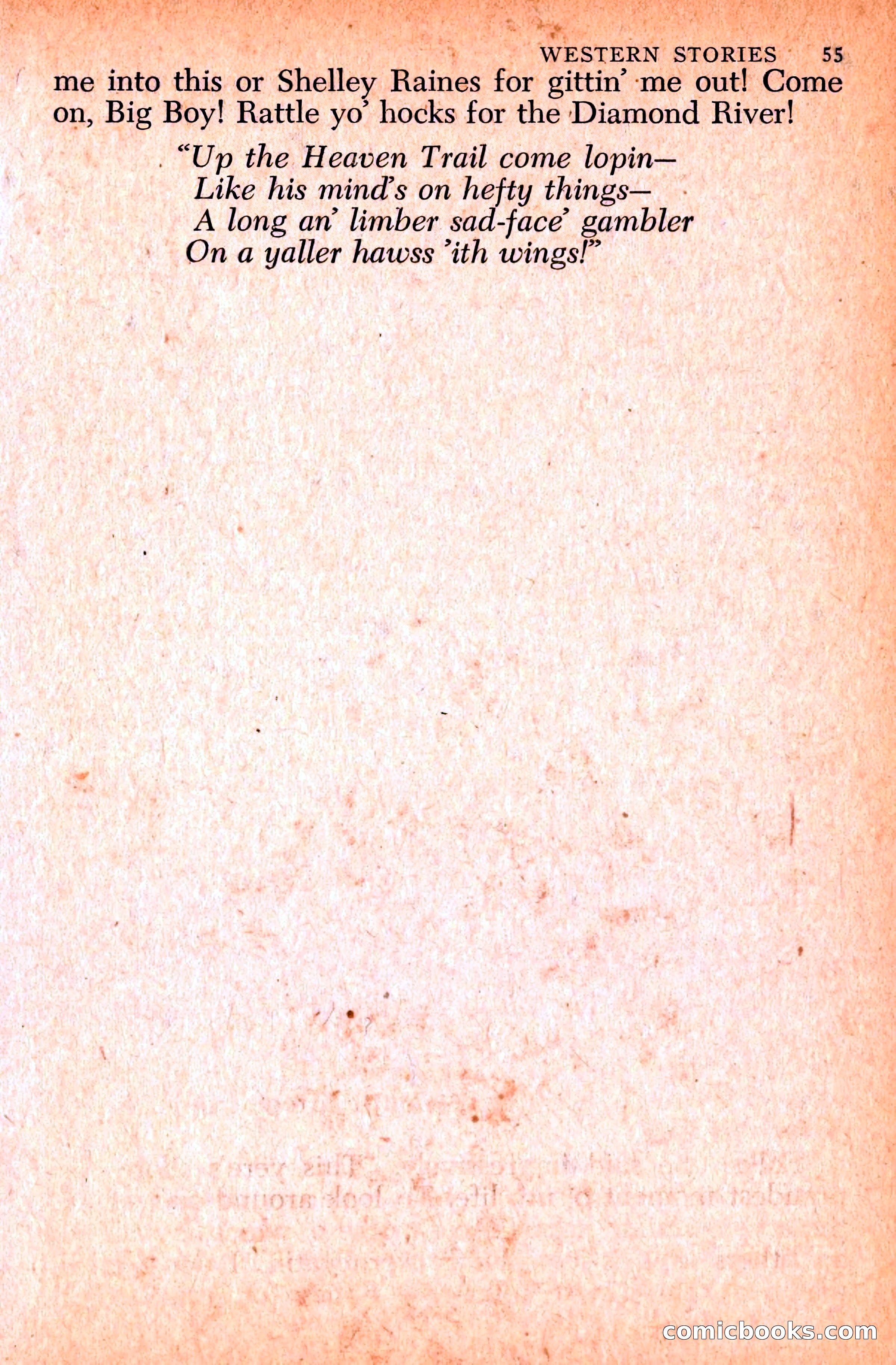 Western Stories, Dell 153 — page 59 of 200
